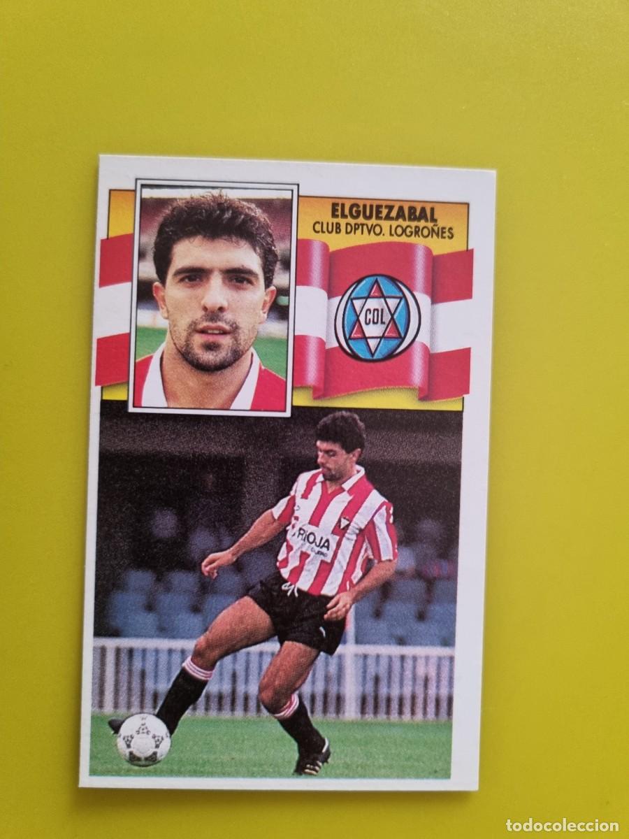 Cromos de f&uacute;tbol: CROMO LIGA ESTE 90 91 1990 1991 NUNCA PEGADO SIN PEGAR ELGUEZABAL CD LOGRO&Ntilde;ES AR1026