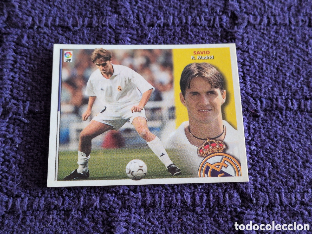 Cromos de f&uacute;tbol: SAVIO REAL MADRID LIGA ESTE 2002/2003 02 03 NUNCA PEGADO SIN PEGAR