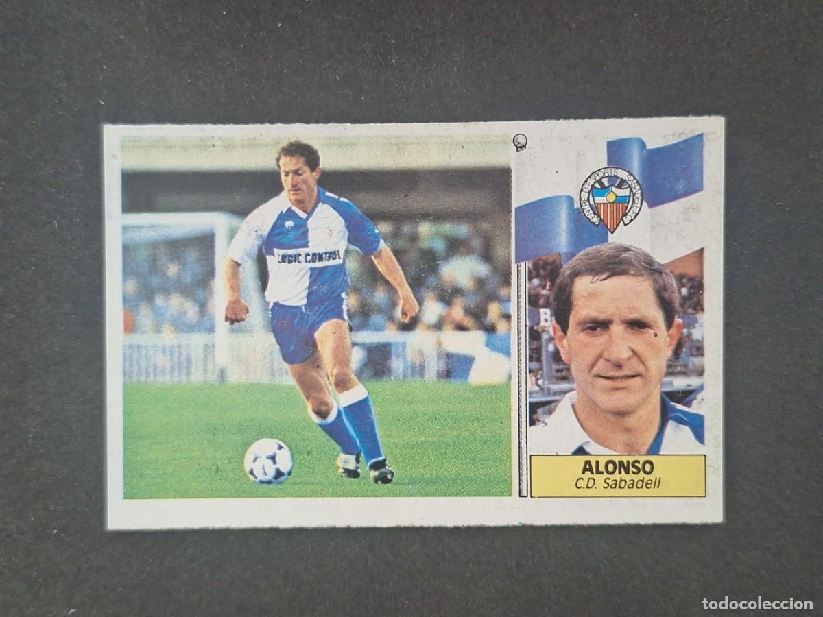 Cromos de f&uacute;tbol: L5 ALONSO C. D. SABADELL LIGA ESTE 1986 1987 86 87 DESPEGADO RECUPERADO