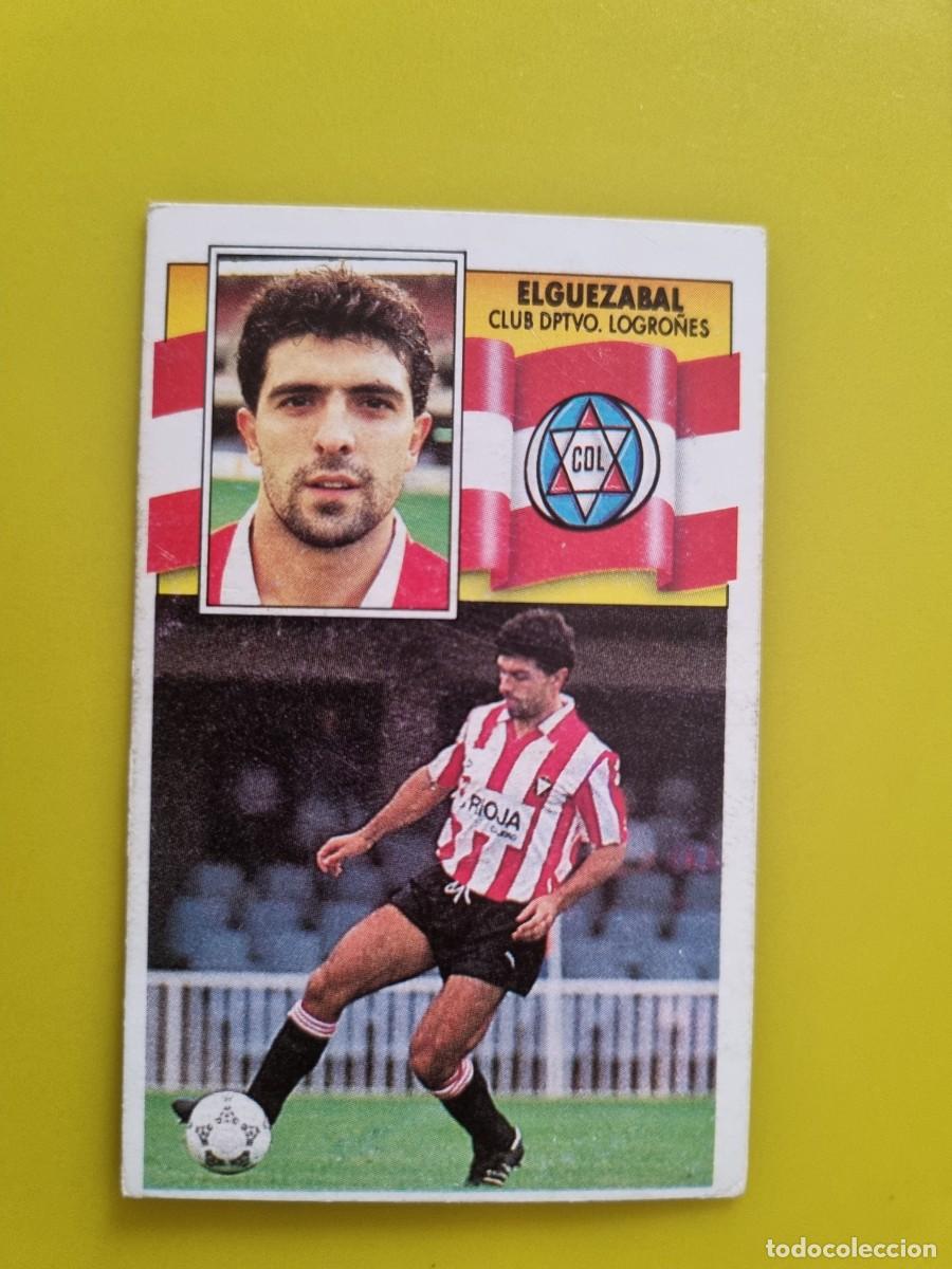 Cromos de f&uacute;tbol: CROMO LIGA ESTE 90 91 1990 1991 NUNCA PEGADO SIN PEGAR ELGUEZABAL CD LOGRO&Ntilde;ES AR1026