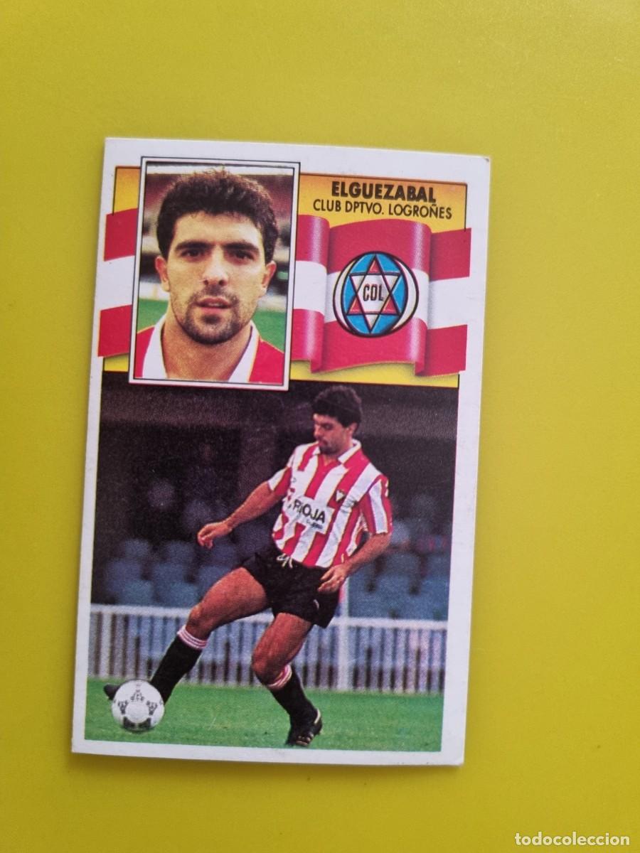 Cromos de f&uacute;tbol: CROMO LIGA ESTE 90 91 1990 1991 NUNCA PEGADO SIN PEGAR ELGUEZABAL CD LOGRO&Ntilde;ES AR1026