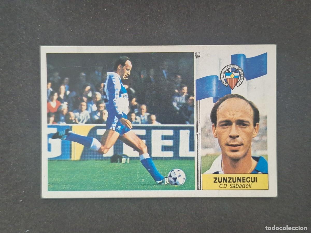 Cromos de f&uacute;tbol: L5 ZUNZUNEGUI C. D. SABADELL LIGA ESTE 1986 1987 86 87 DESPEGADO RECUPERADO