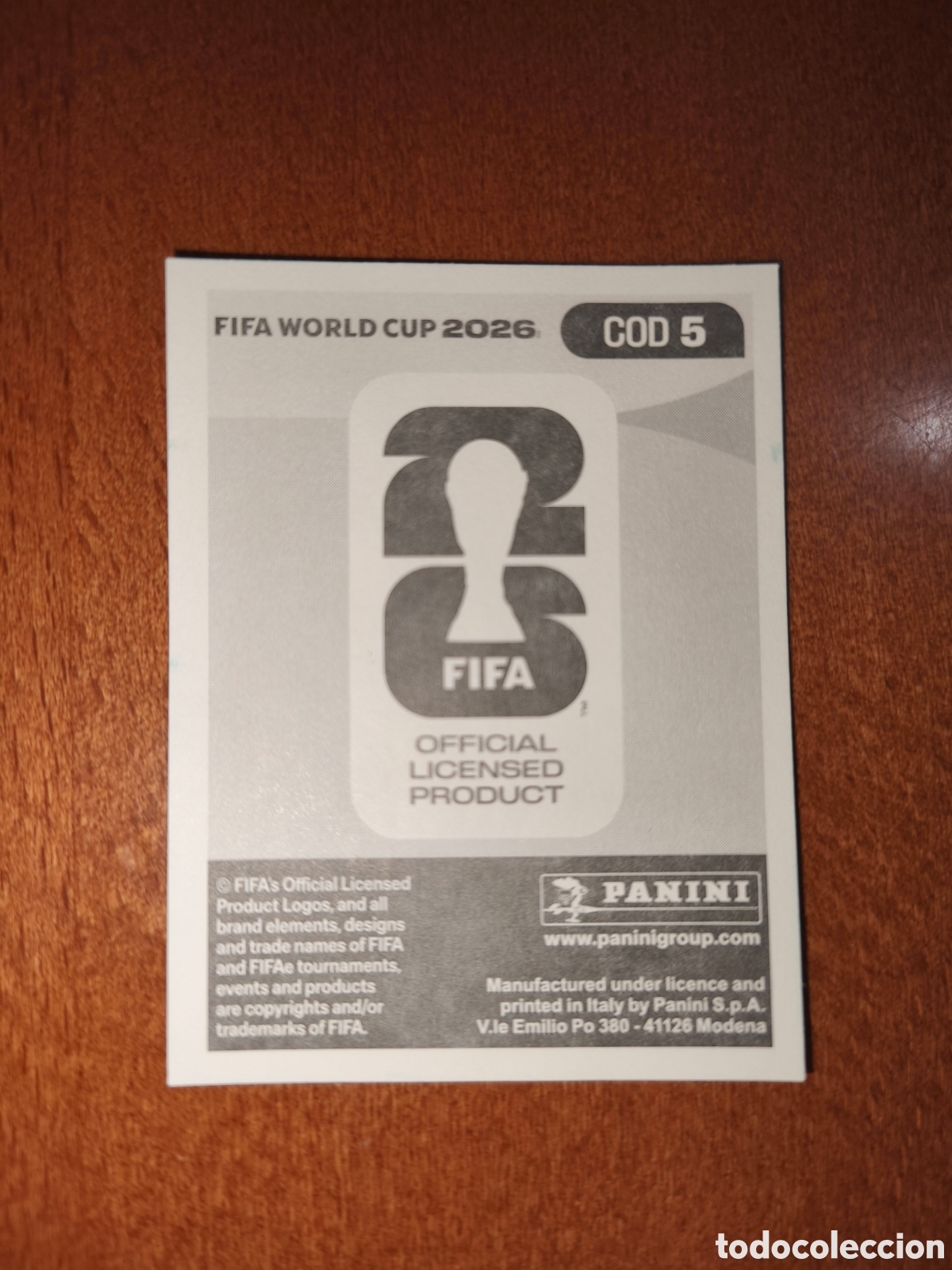 Cromos de f&uacute;tbol: COD5 Arthur Masuaku COD 5 Fifa World Cup 2026 Congo - Foto 2