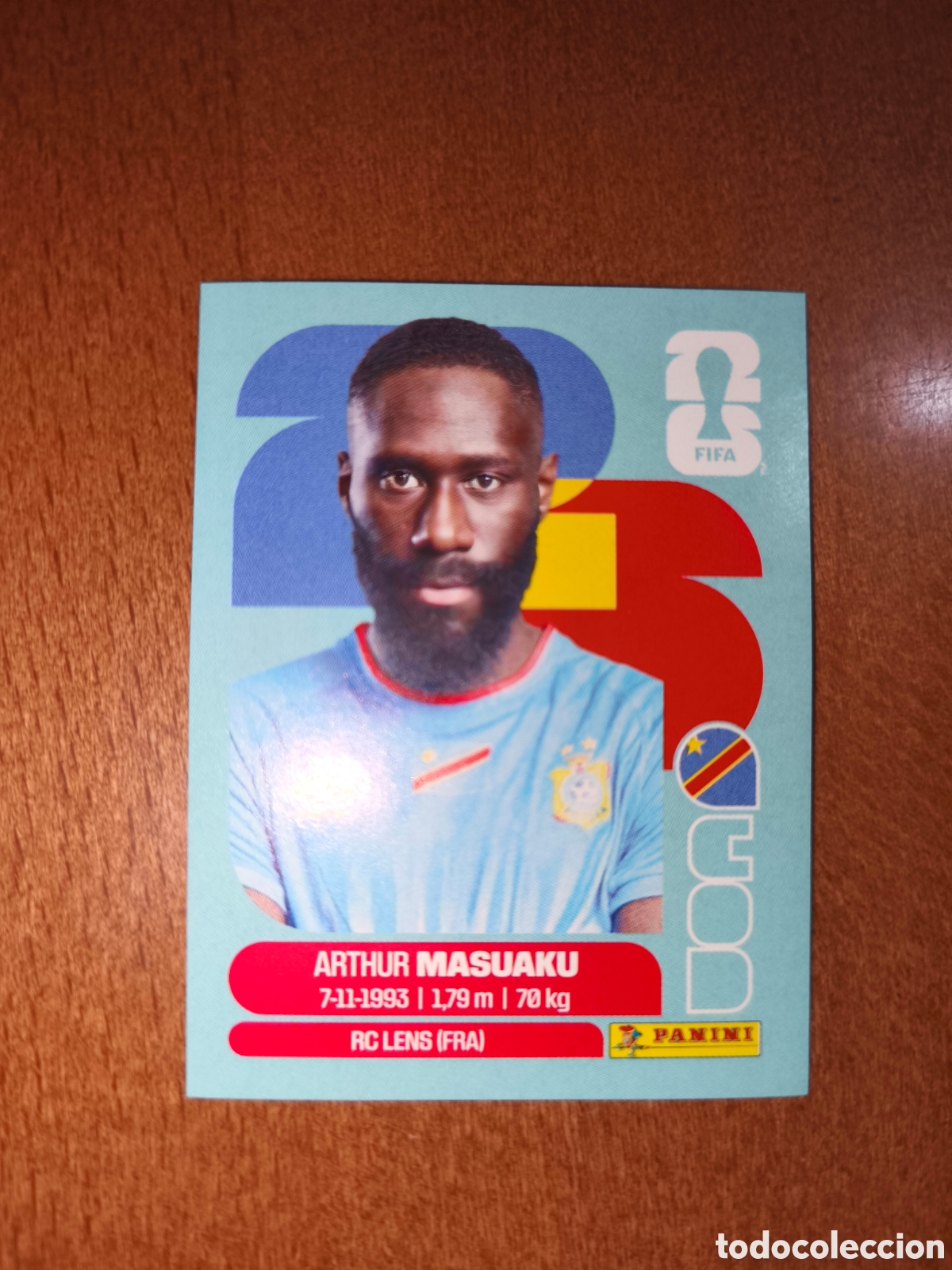 Cartes &agrave; collectionner de Football: COD5 Arthur Masuaku COD 5 Fifa World Cup 2026 Congo