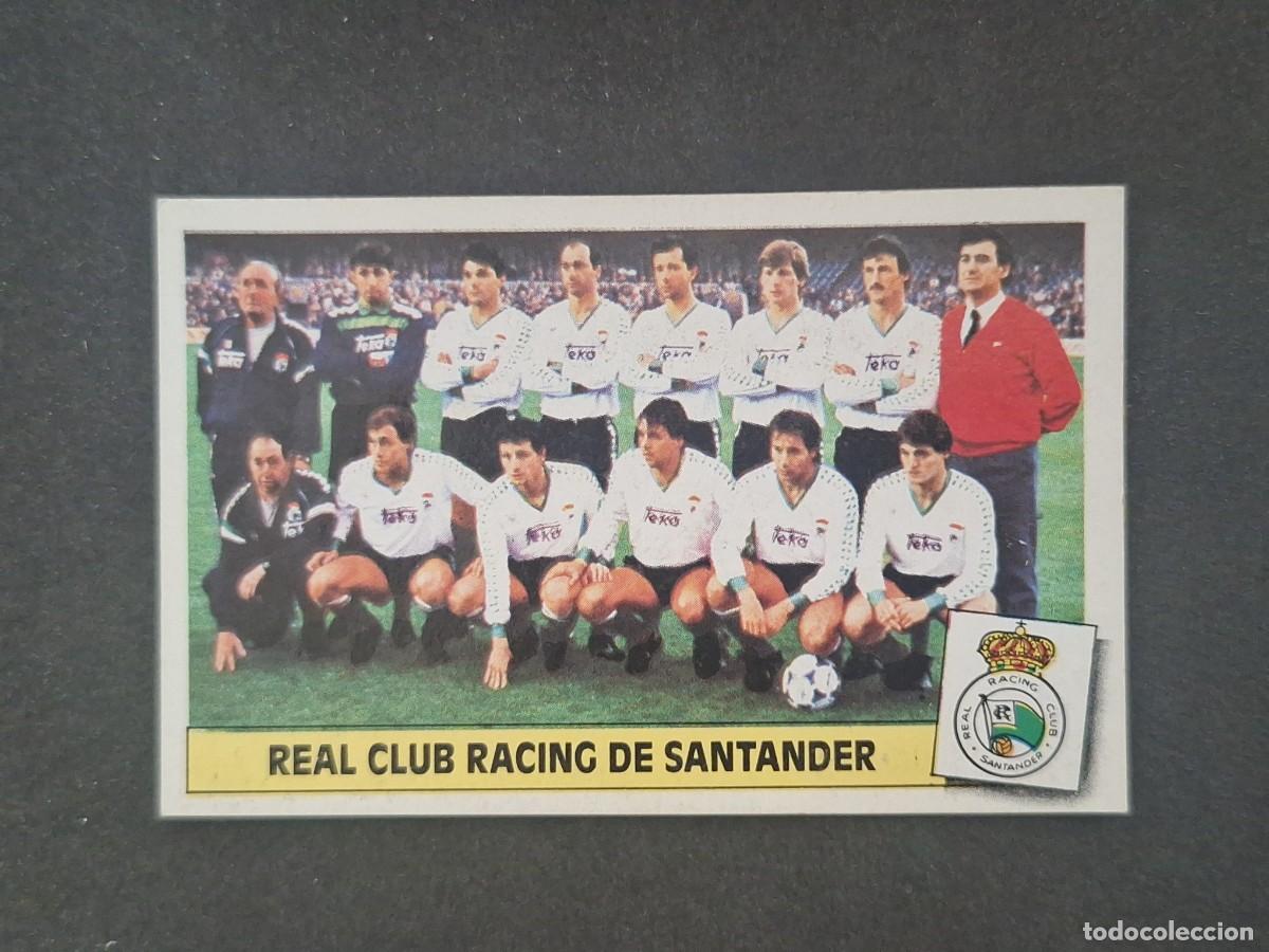 Cartes &agrave; collectionner de Football: L5 ALINEACION EQUIPO RACING DE SANTANDER LIGA ESTE 1986 1987 86 87 DESPEGADO RECUPERADO