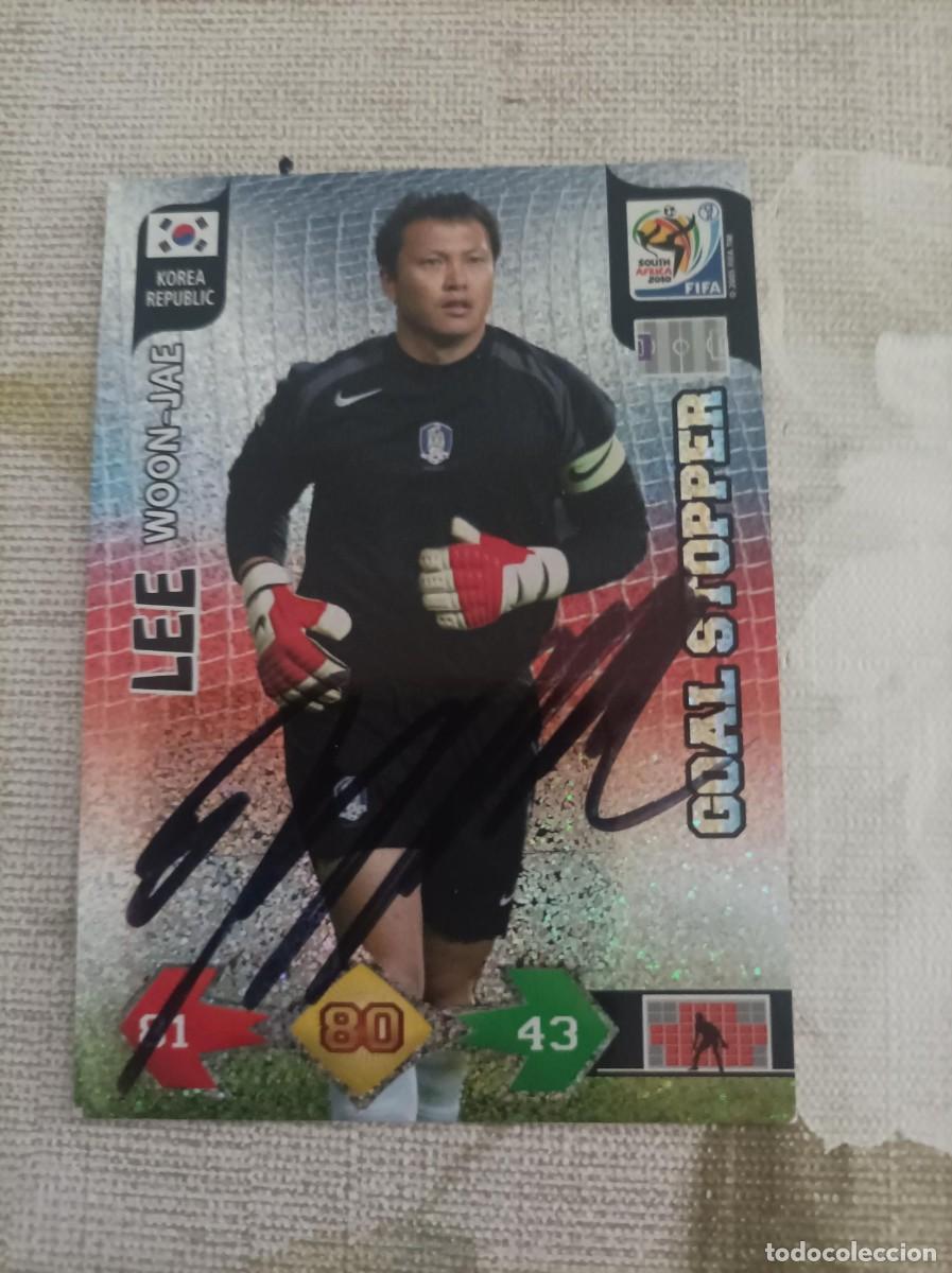 Cromos de Futebol: Cromo de futbol firmado Lee woon-Jae
