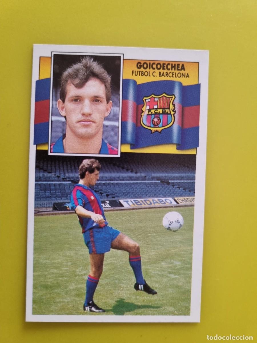 Cromos de f&uacute;tbol: CROMO LIGA ESTE 90 91 1990 1991 NUNCA PEGADO SIN PEGAR GOICOECHEA FC BARCELONA AR1026