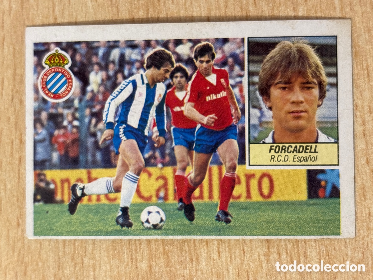 Cromos de f&uacute;tbol: Forcadell RCD Espa&ntilde;ol Ed. Este 84-85 sin pegar