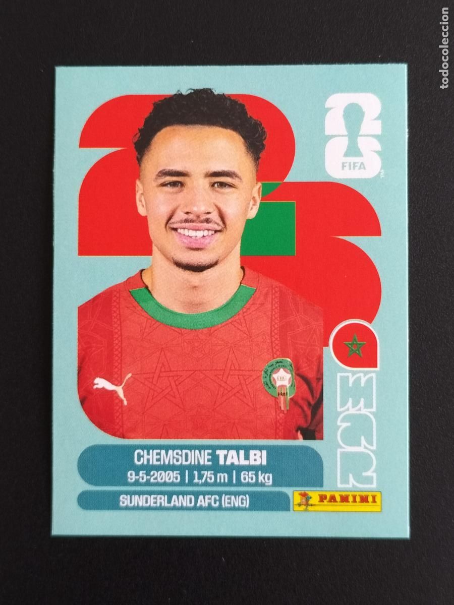 Figurine di Calcio: MAR EXTRA CHEMSDINE TALBI MARRUECOS CROMOS STICKER UPDATE MUNDIAL 26 2026 FIFA WORLD CUP PANINI