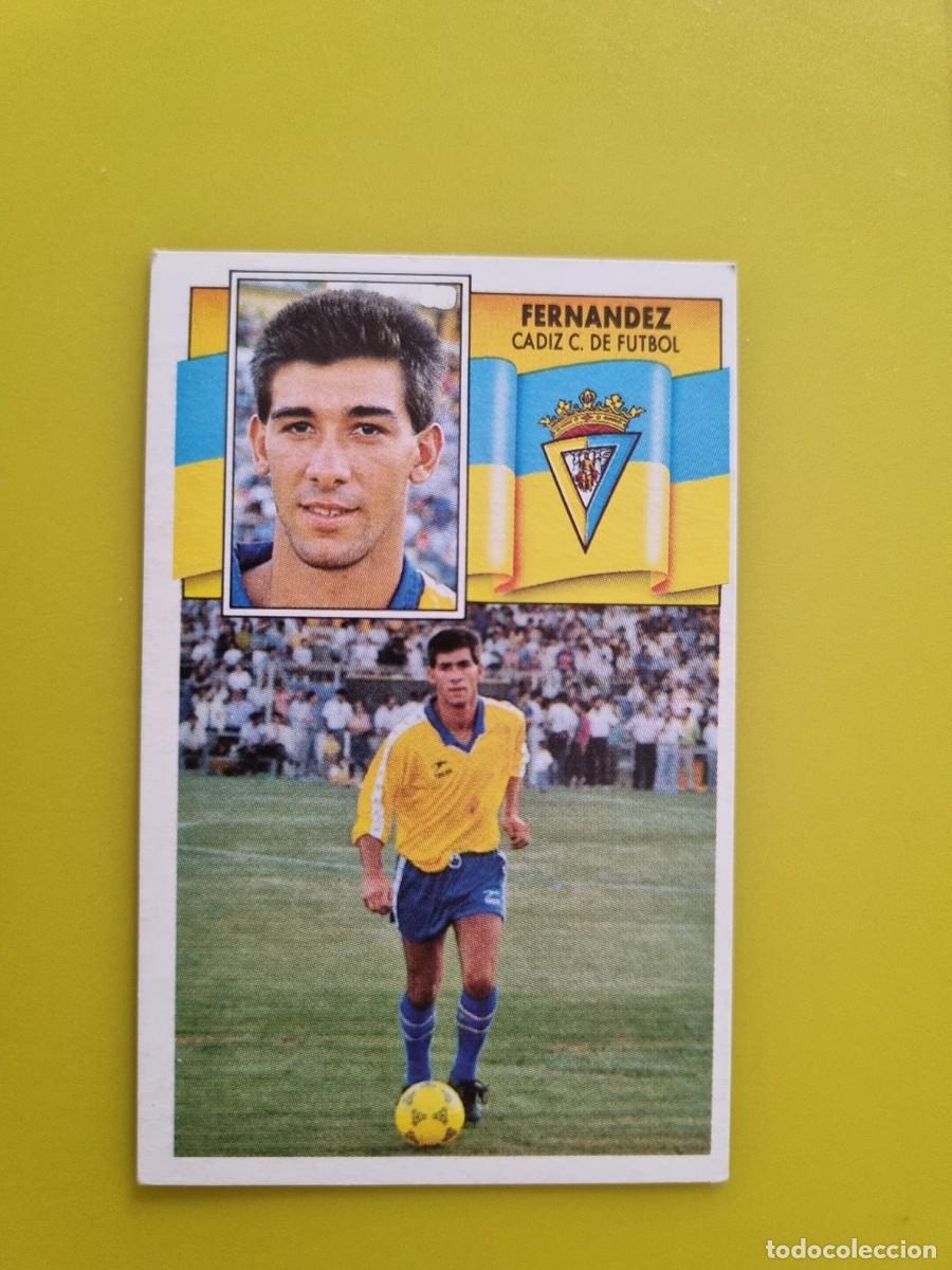 Figurine di Calcio: CROMO LIGA ESTE 90 91 1990 1991 NUNCA PEGADO SIN PEGAR FERNANDEZ CADIZ CF AR1026