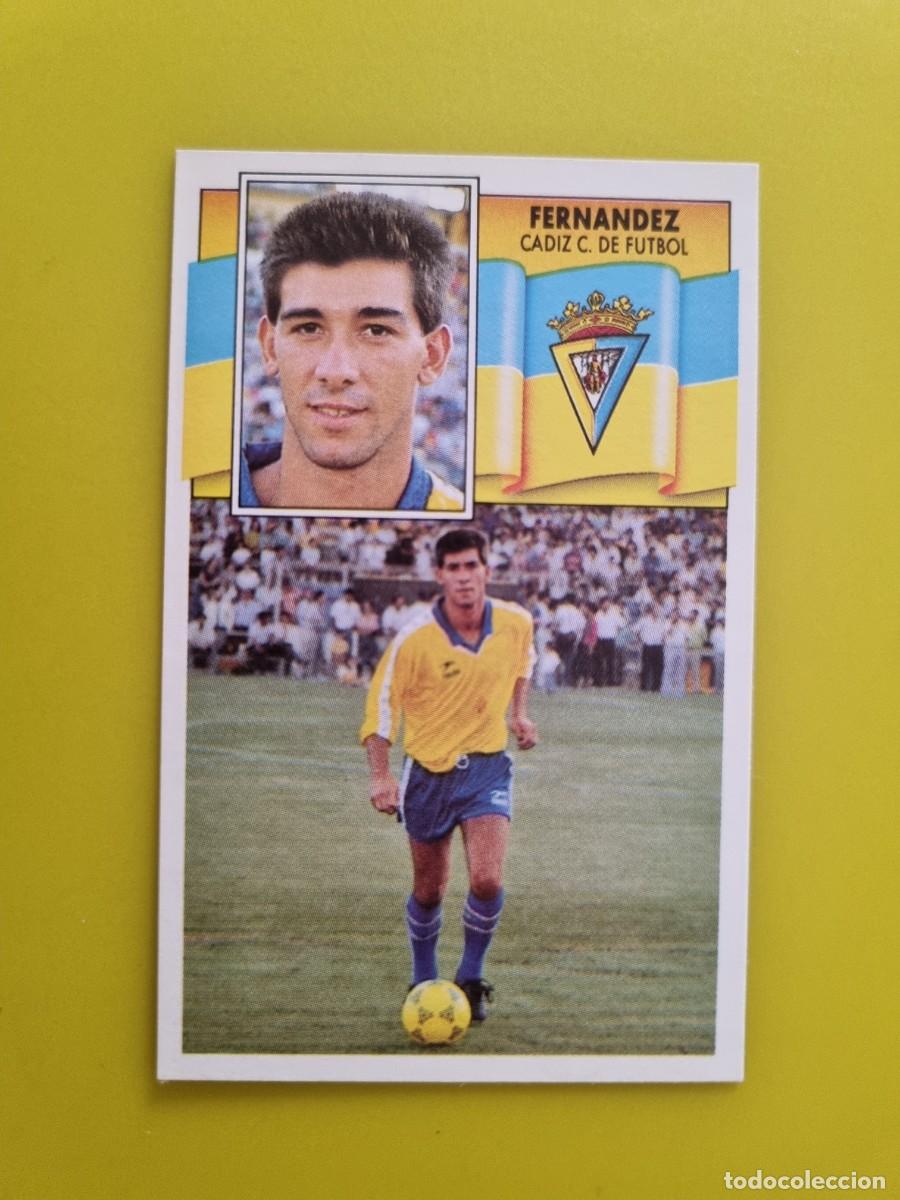 Figurine di Calcio: CROMO LIGA ESTE 90 91 1990 1991 NUNCA PEGADO SIN PEGAR FERNANDEZ CADIZ CF AR1026