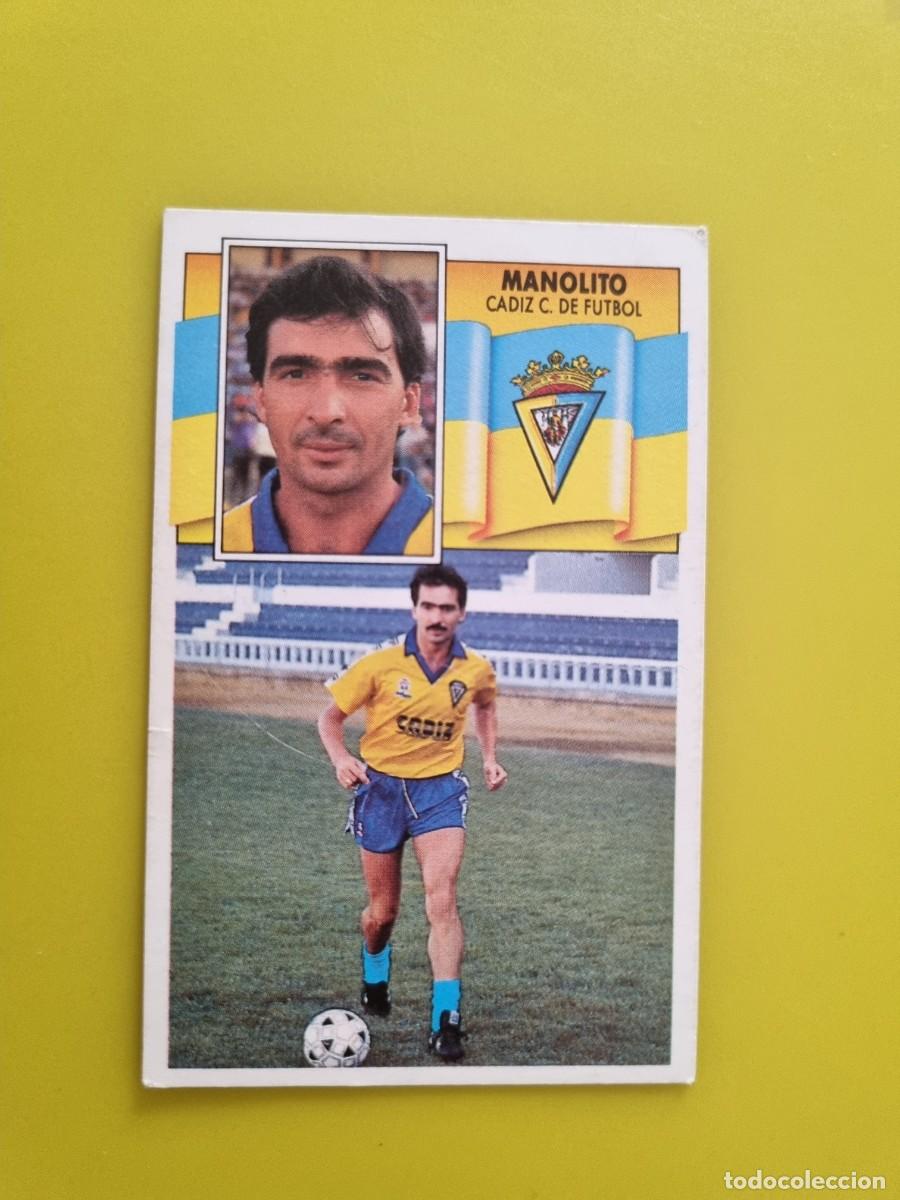 Figurine di Calcio: CROMO LIGA ESTE 90 91 1990 1991 NUNCA PEGADO SIN PEGAR MANOLITO CADIZ CF AR1026