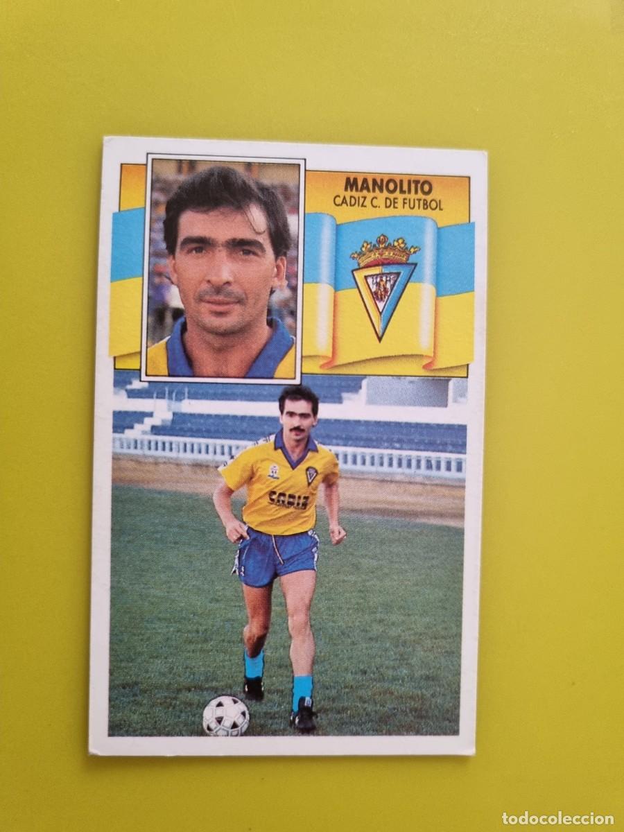 Cromos de f&uacute;tbol: CROMO LIGA ESTE 90 91 1990 1991 NUNCA PEGADO SIN PEGAR MANOLITO CADIZ CF AR1026