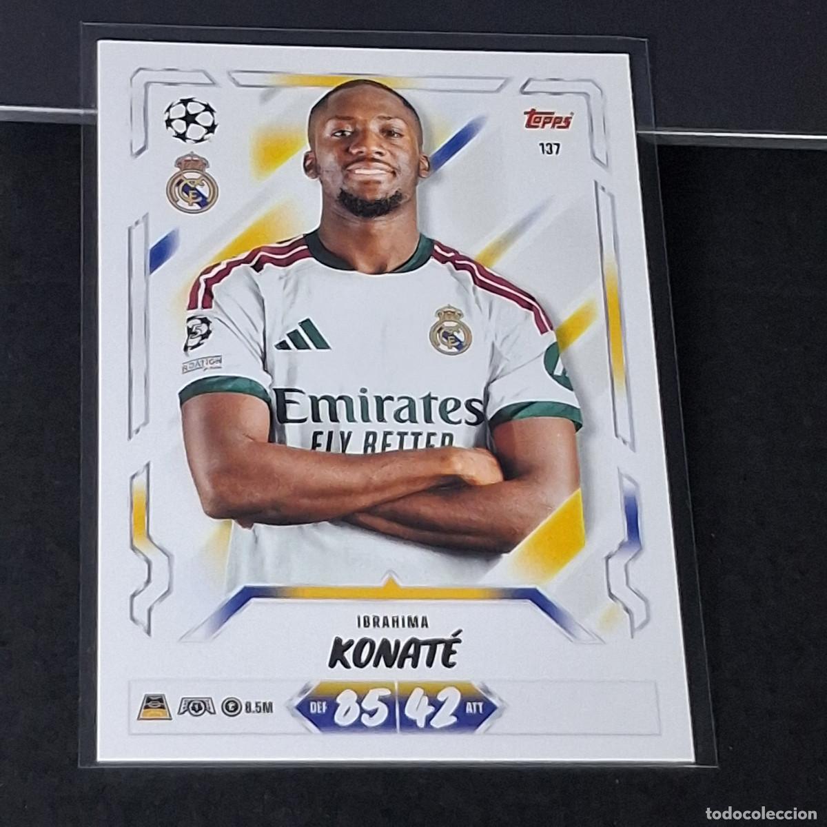 Cromos de f&uacute;tbol: D13 137 IBRAHIMA KONAT&Eacute; REAL MADRID MATCH ATTAX 26/27 2026 2027 TOPPS UCC
