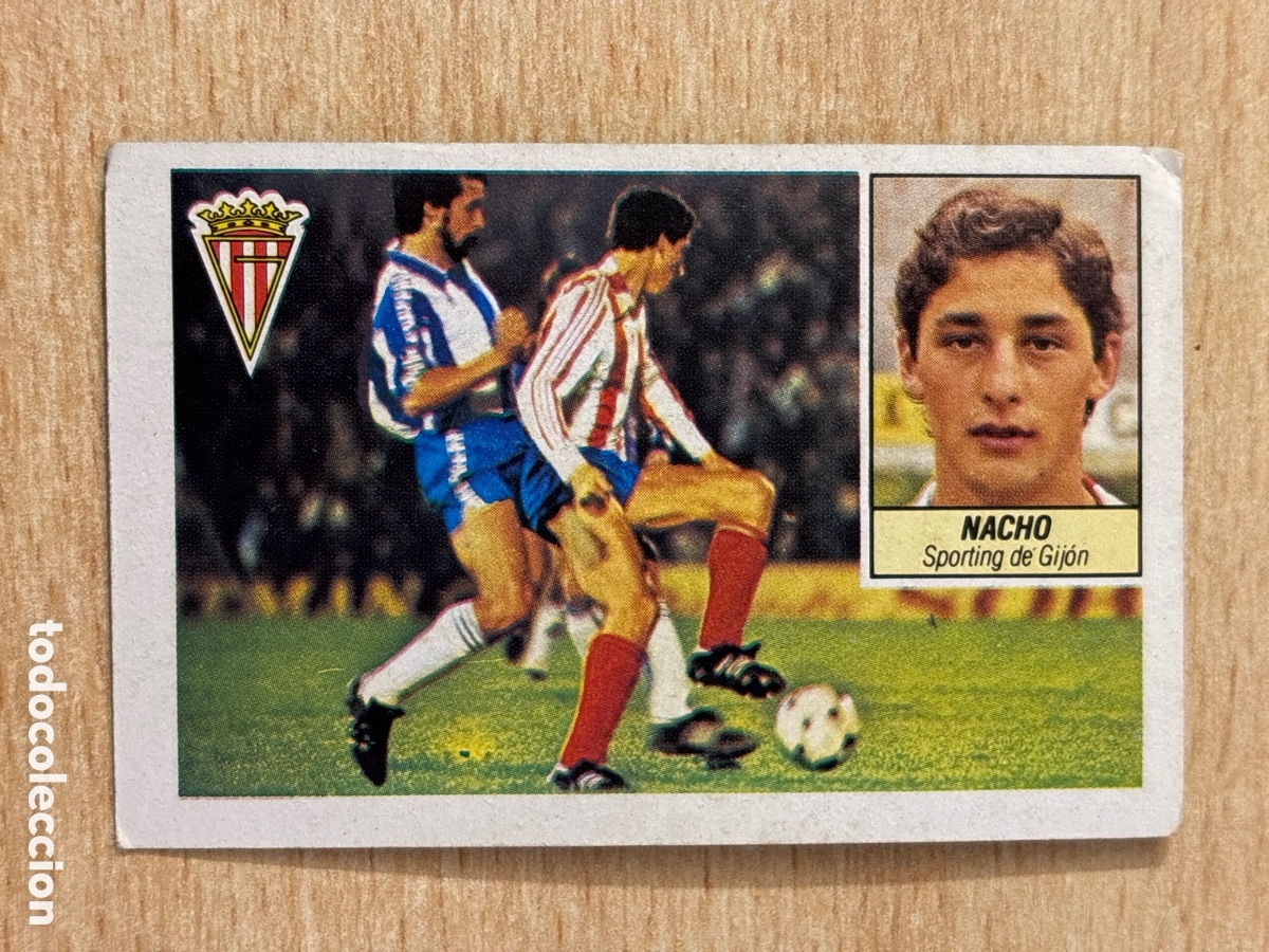 Cromos de f&uacute;tbol: Nacho Sporting de Gij&oacute;n Ed. Este 84-85 sin pegar