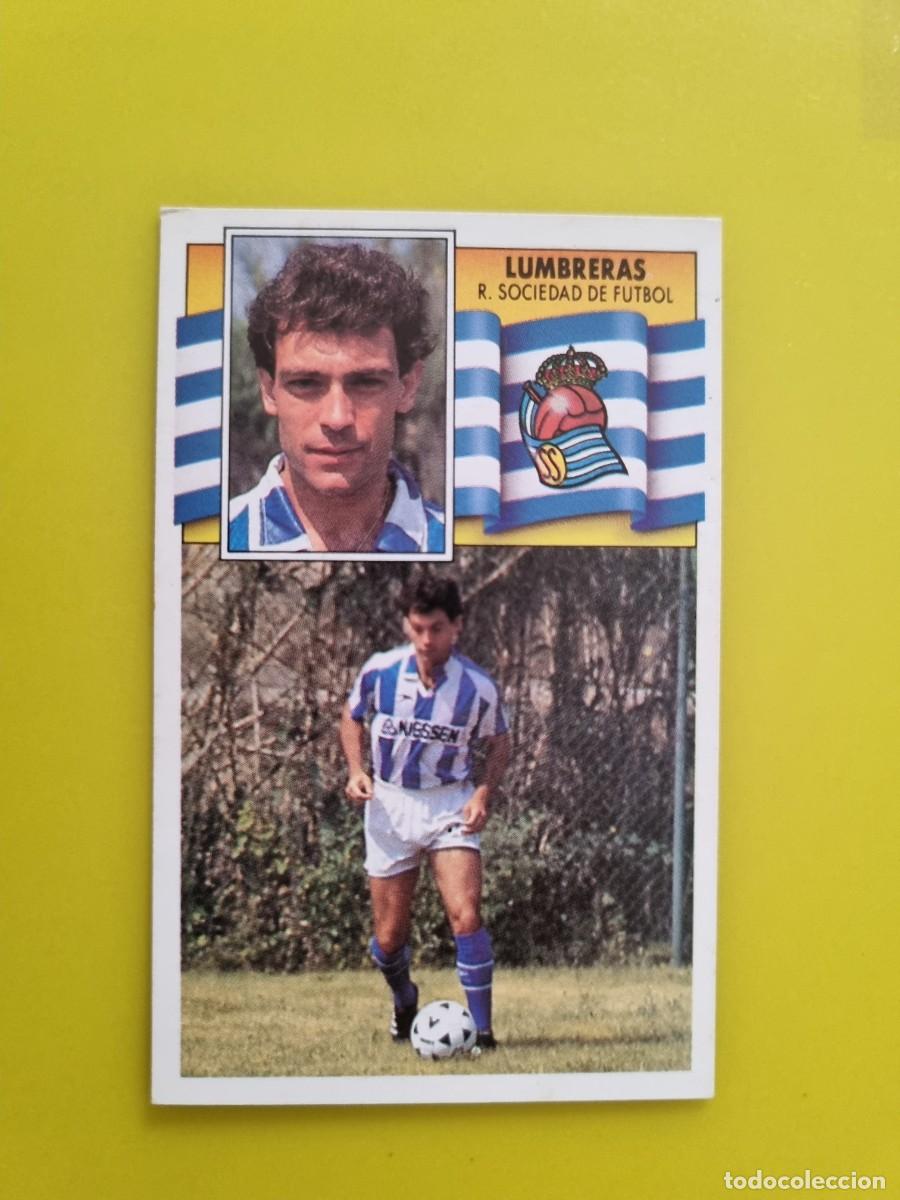 Cromos de f&uacute;tbol: CROMO LIGA ESTE 90 91 1990 1991 NUNCA PEGADO SIN PEGAR LUMBRERAS REAL SOCIEDAD AR1026