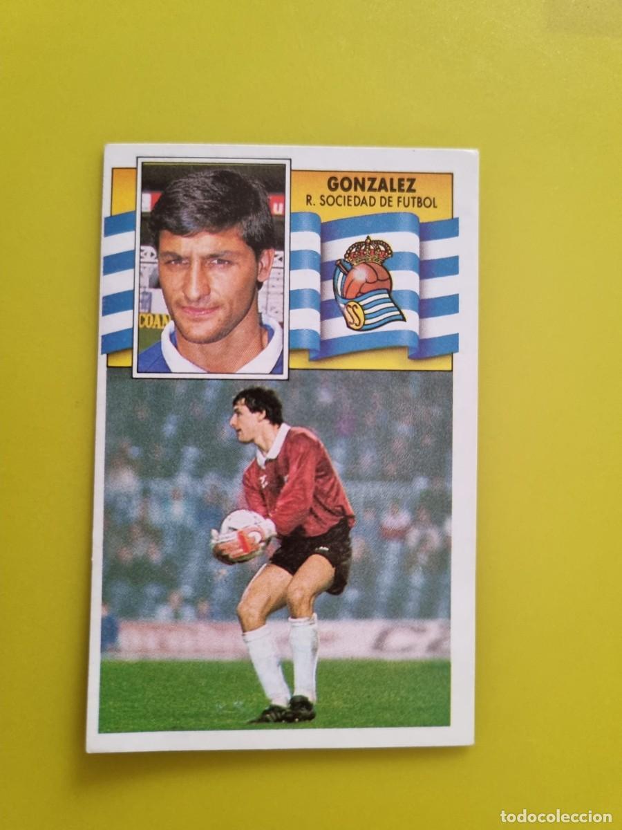 Cromos de f&uacute;tbol: CROMO LIGA ESTE 90 91 1990 1991 NUNCA PEGADO SIN PEGAR GONZALEZ REAL SOCIEDAD AR1026