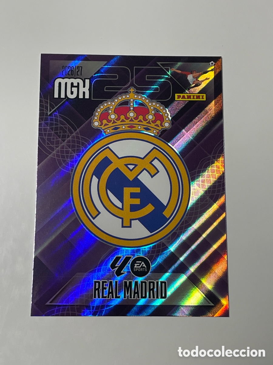 Cromos de f&uacute;tbol: Escudo Real Madrid 26/27 Panini Megacracks #217