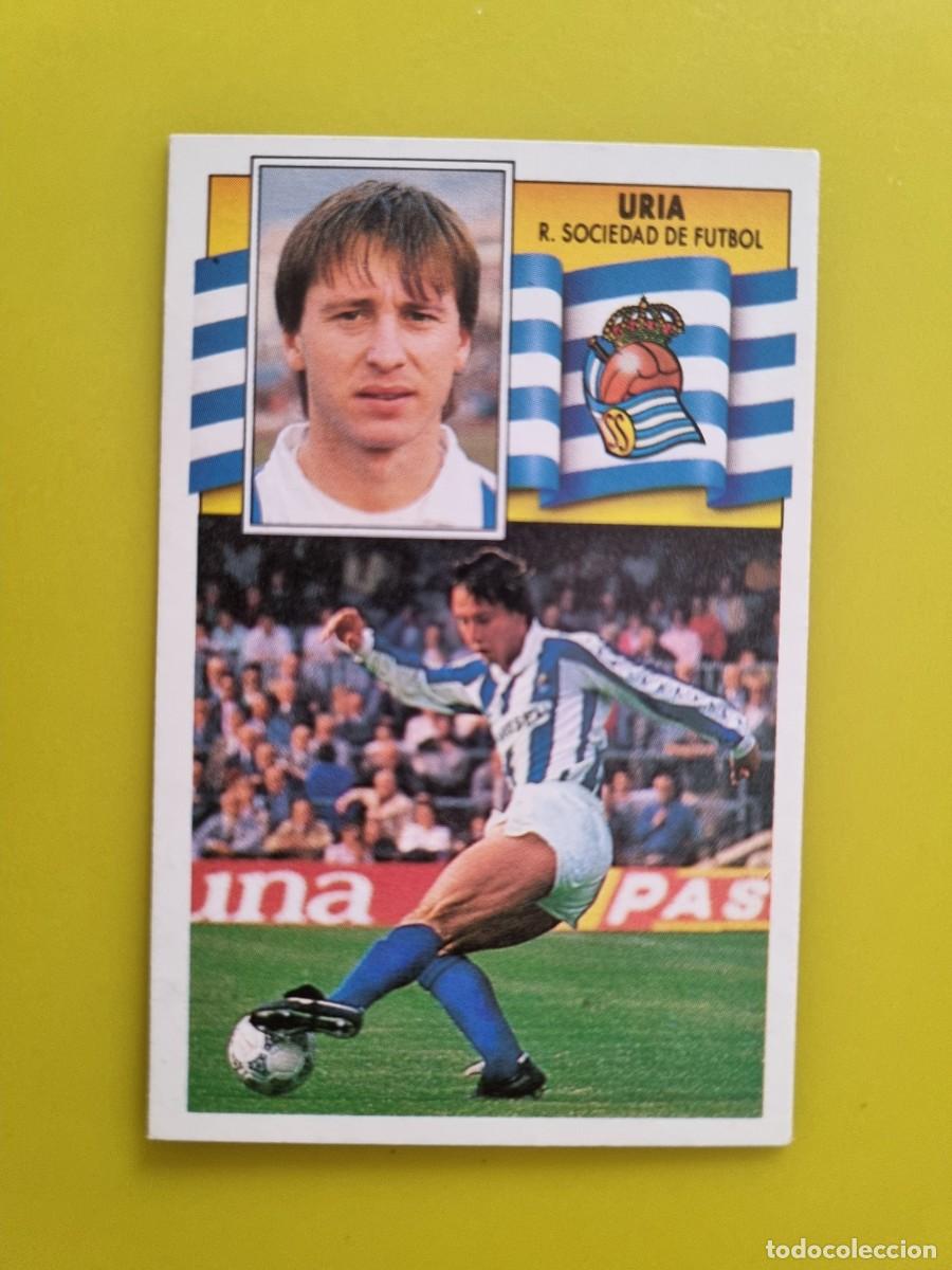 Cromos de f&uacute;tbol: CROMO LIGA ESTE 90 91 1990 1991 NUNCA PEGADO SIN PEGAR URIA REAL SOCIEDAD AR1026