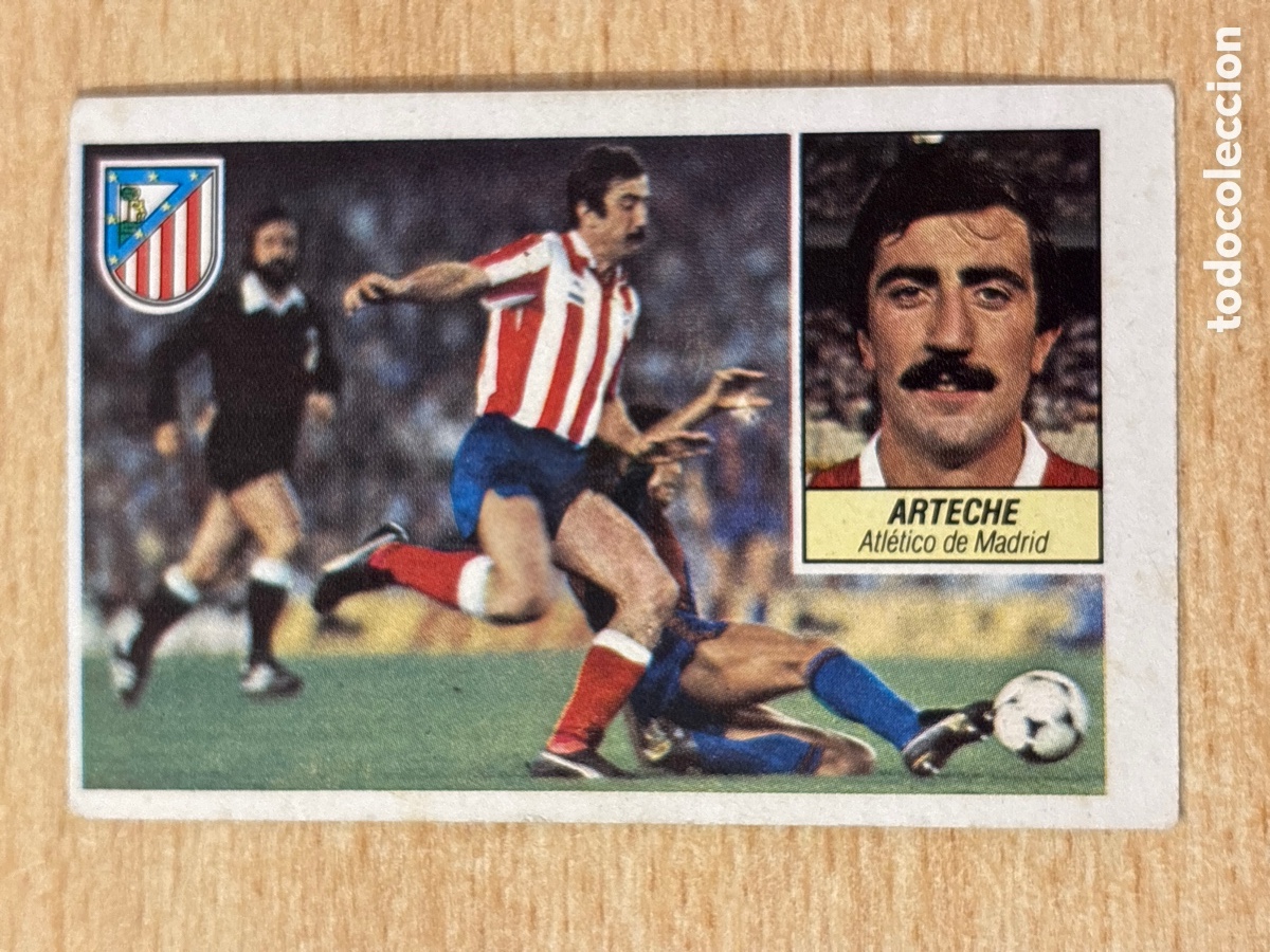 Cromos de f&uacute;tbol: Arteche Atl&eacute;tico de Madrid Ed. Este 84-85 sin pegar