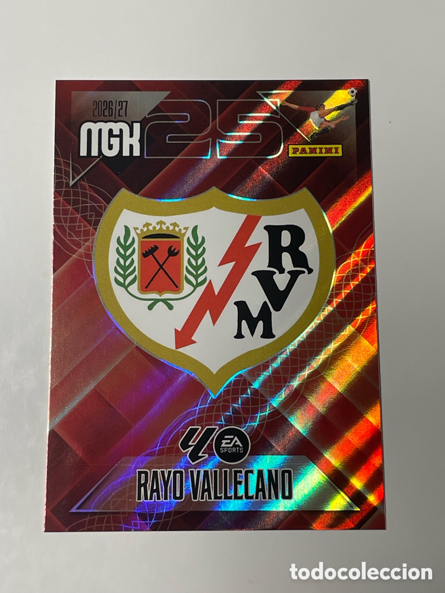 Cromos de f&uacute;tbol: Escudo Rayo Vallecano 26/27 Panini Megacracks #289