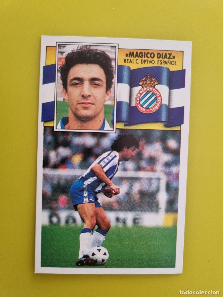 Cromos de f&uacute;tbol: CROMO LIGA ESTE 90 91 1990 1991 NUNCA PEGADO SIN PEGAR MAGICO DIAZ COLOCA RCD ESPA&Ntilde;OL AR1026