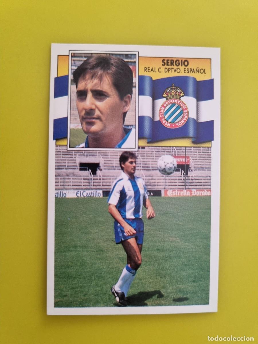 Figurine di Calcio: CROMO LIGA ESTE 90 91 1990 1991 NUNCA PEGADO SIN PEGAR SERGIO FICHAJE N&ordm;17 RCD ESPA&Ntilde;OL AR1026