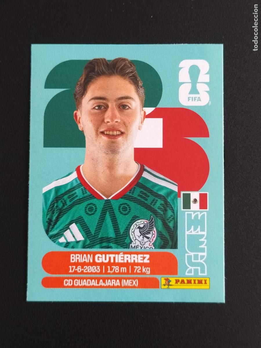 Football Stickers: MEX EXTRA BRIAN GUTIERREZ MEXICO CROMOS STICKER UPDATE MUNDIAL 26 2026 FIFA WORLD CUP PANINI