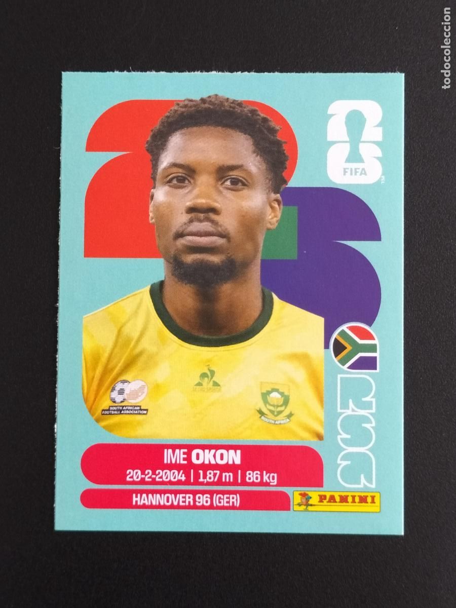 Figurine di Calcio: RSA EXTRA IME OKON SUDAFRICA CROMOS STICKER UPDATE MUNDIAL 26 2026 FIFA WORLD CUP PANINI