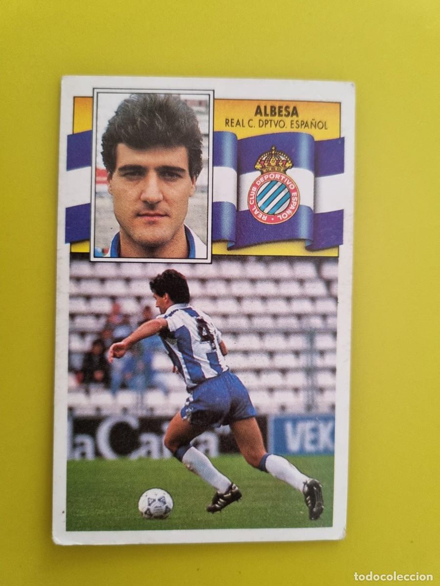 Figurine di Calcio: CROMO LIGA ESTE 90 91 1990 1991 NUNCA PEGADO SIN PEGAR ALBESA RCD ESPA&Ntilde;OL AR1026