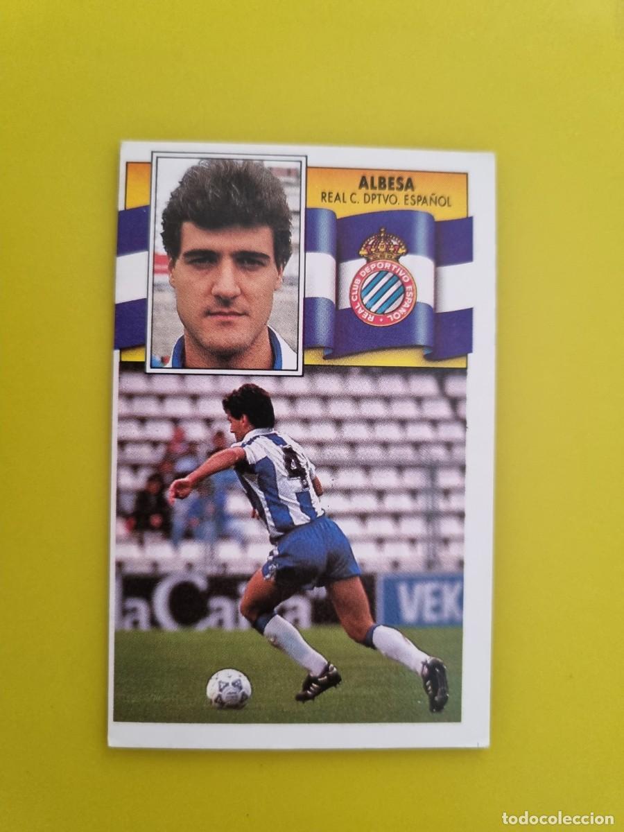 Fu&szlig;ball-Sticker: CROMO LIGA ESTE 90 91 1990 1991 NUNCA PEGADO SIN PEGAR ALBESA RCD ESPA&Ntilde;OL AR1026