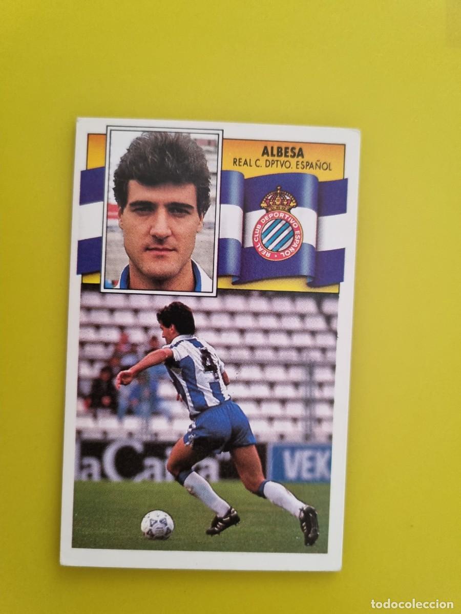 Fu&szlig;ball-Sticker: CROMO LIGA ESTE 90 91 1990 1991 NUNCA PEGADO SIN PEGAR ALBESA RCD ESPA&Ntilde;OL AR1026