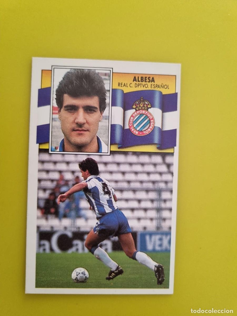 Cromos de f&uacute;tbol: CROMO LIGA ESTE 90 91 1990 1991 NUNCA PEGADO SIN PEGAR ALBESA RCD ESPA&Ntilde;OL AR1026