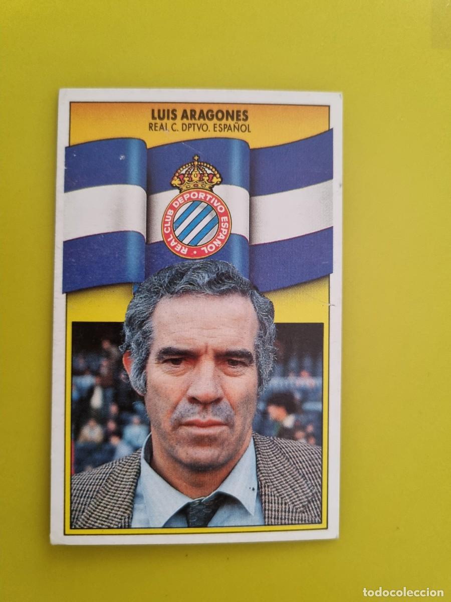 Cromos de Futebol: CROMO LIGA ESTE 90 91 1990 1991 NUNCA PEGADO SIN PEGAR LUIS ARAGONES ENTRENADOR RCD ESPA&Ntilde;OL AR1026