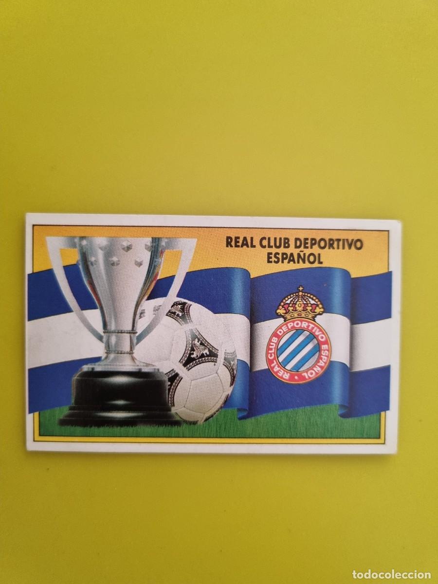 Cromos de Futebol: CROMO LIGA ESTE 90 91 1990 1991 NUNCA PEGADO SIN PEGAR ESCUDO Y BANDERA RCD ESPA&Ntilde;OL AR1026