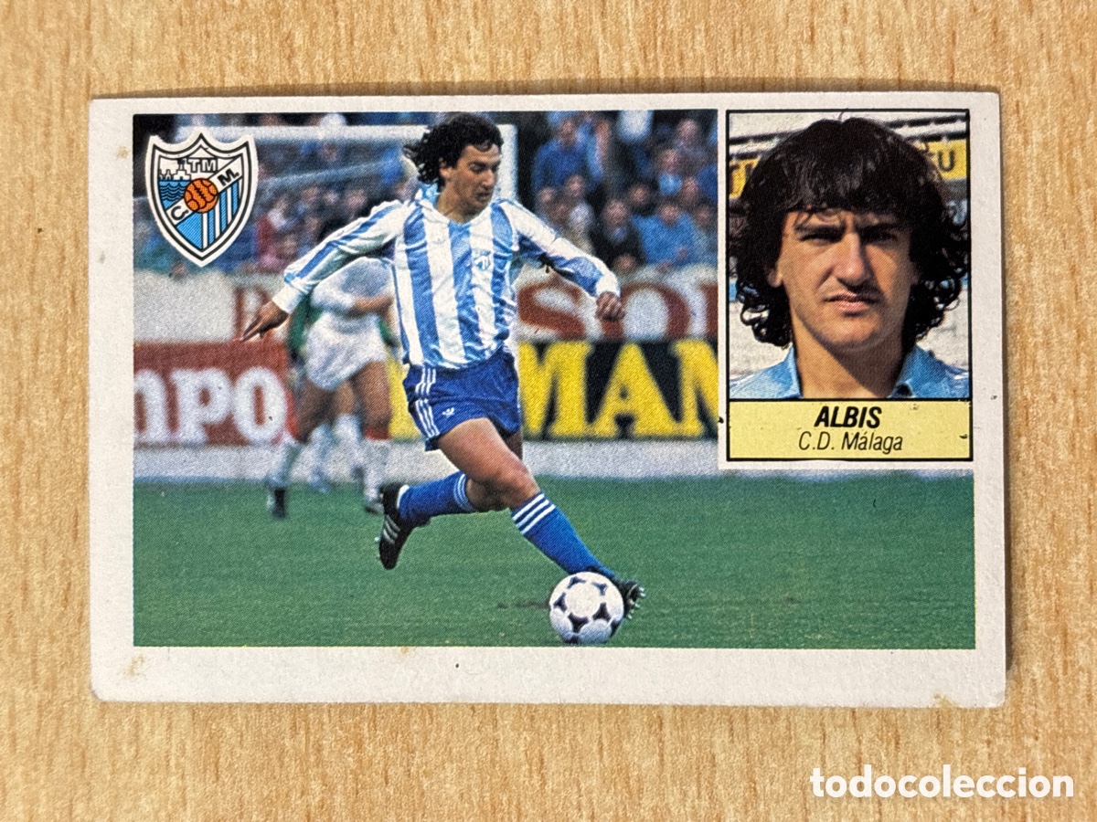 Cromos de Futebol: Albis CD M&aacute;laga Ed. Este 84-85 sin pegar