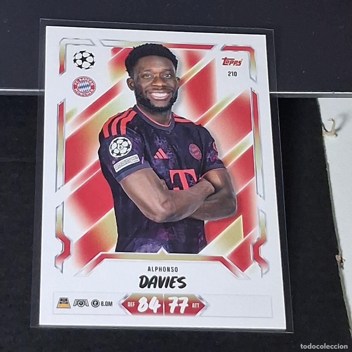 Cromos de Futebol: D13 210 ALPHONSO DAVIES FC BAYERN MUNCHEN MUNICH MATCH ATTAX 26/27 2026 2027 TOPPS UCC