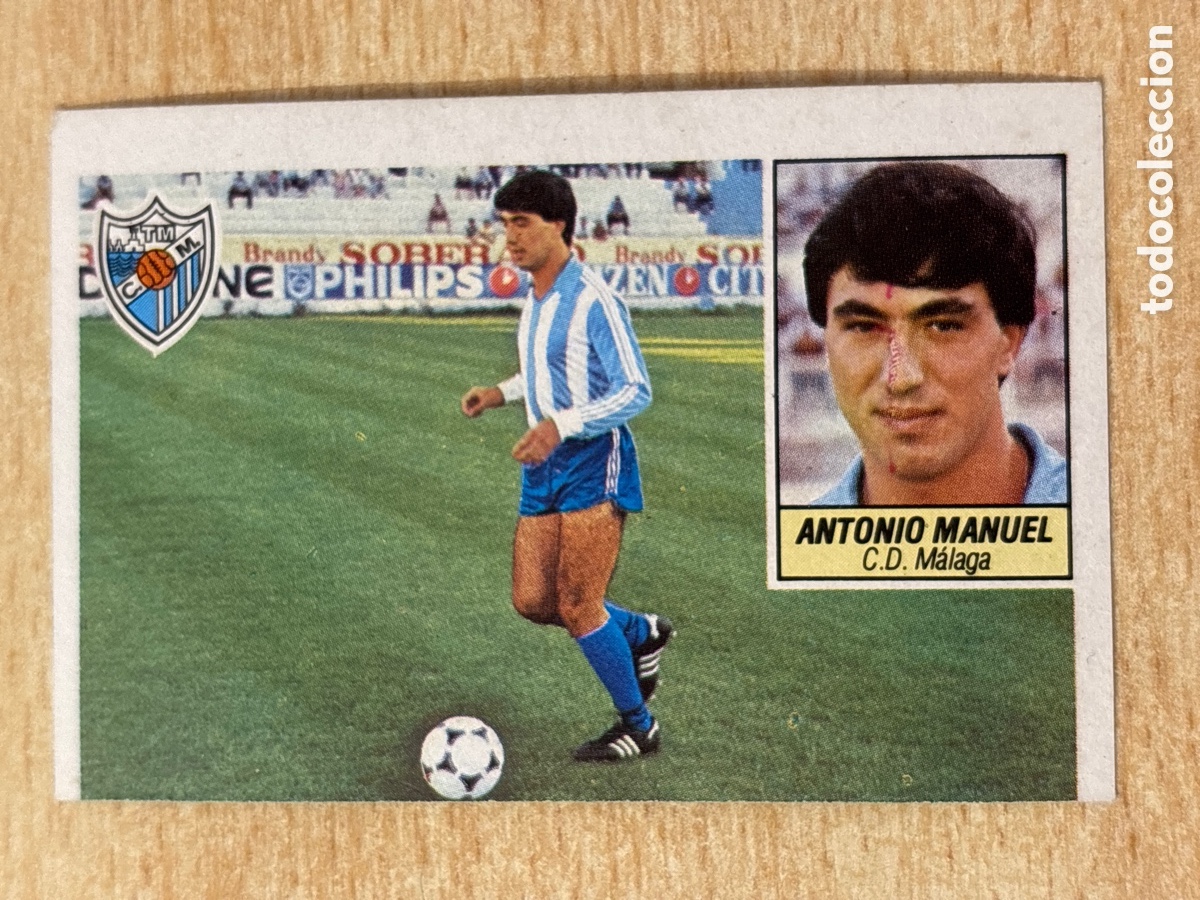 Cromos de Futebol: Antonio Manuel Coloca CD M&aacute;laga Ed. Este 84-85 sin pegar