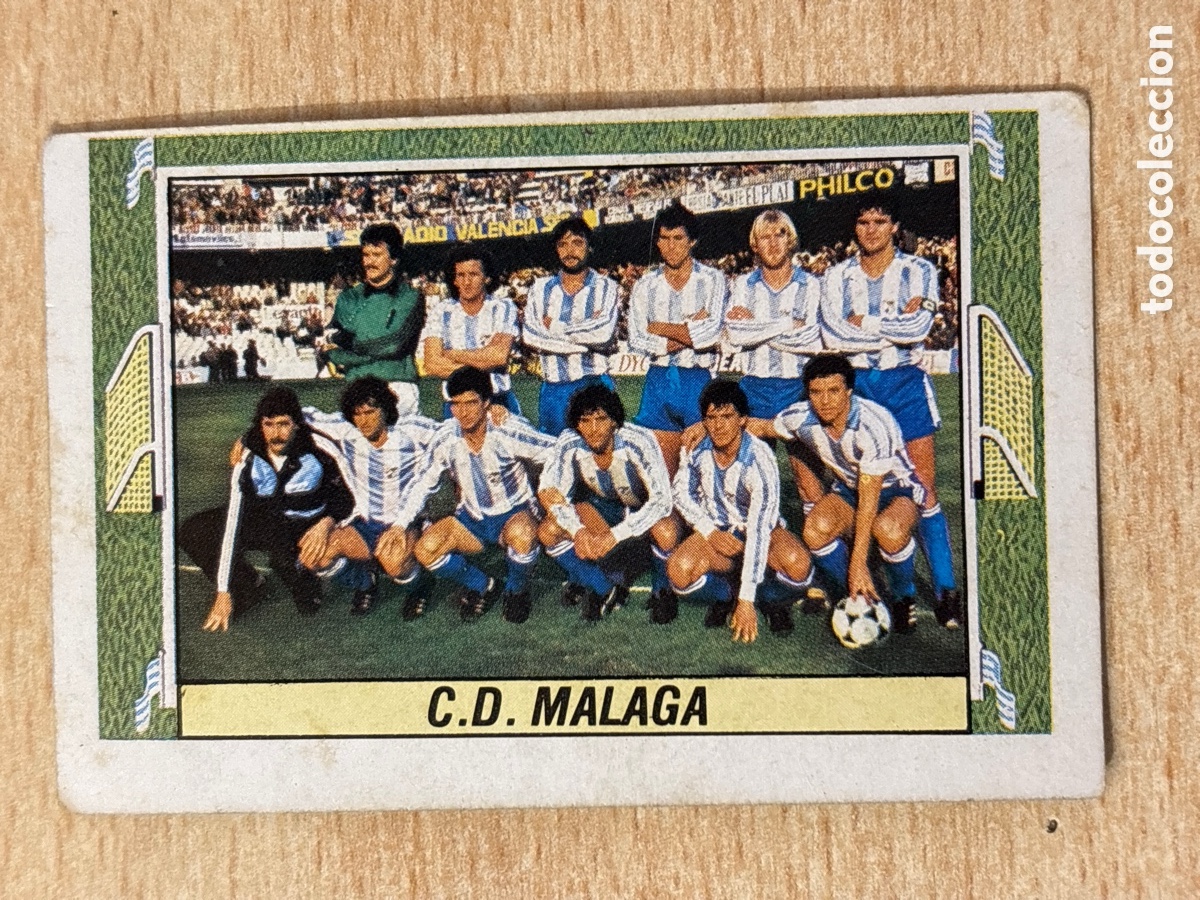 Cartes &agrave; collectionner de Football: Alineaci&oacute;n CD M&aacute;laga Ed. Este 84-85 sin pegar