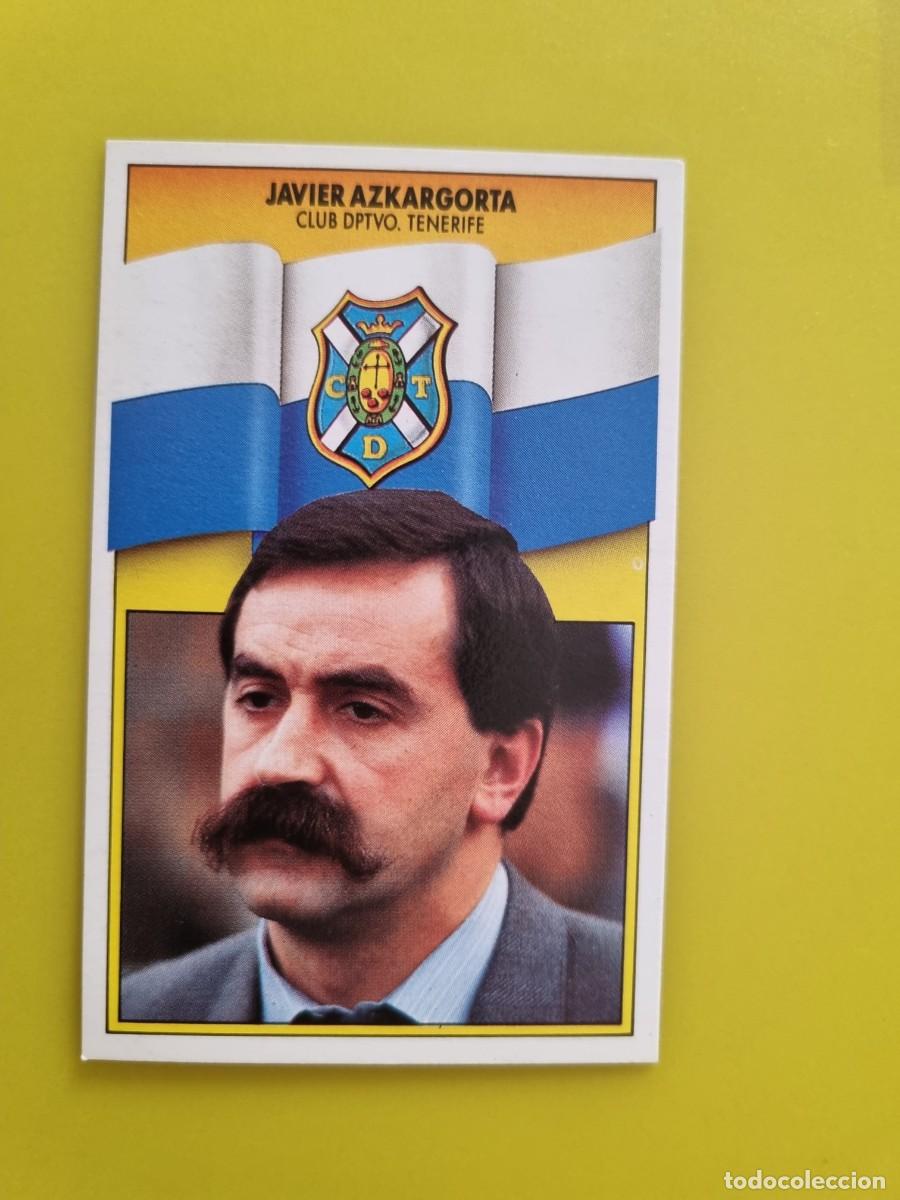 Cartes &agrave; collectionner de Football: LIGA ESTE 90 91 1990 1991 NUNCA PEGADO SIN PEGAR JAVIER AZKARGORTA ENTRENADOR CD TENERIFE AR1026
