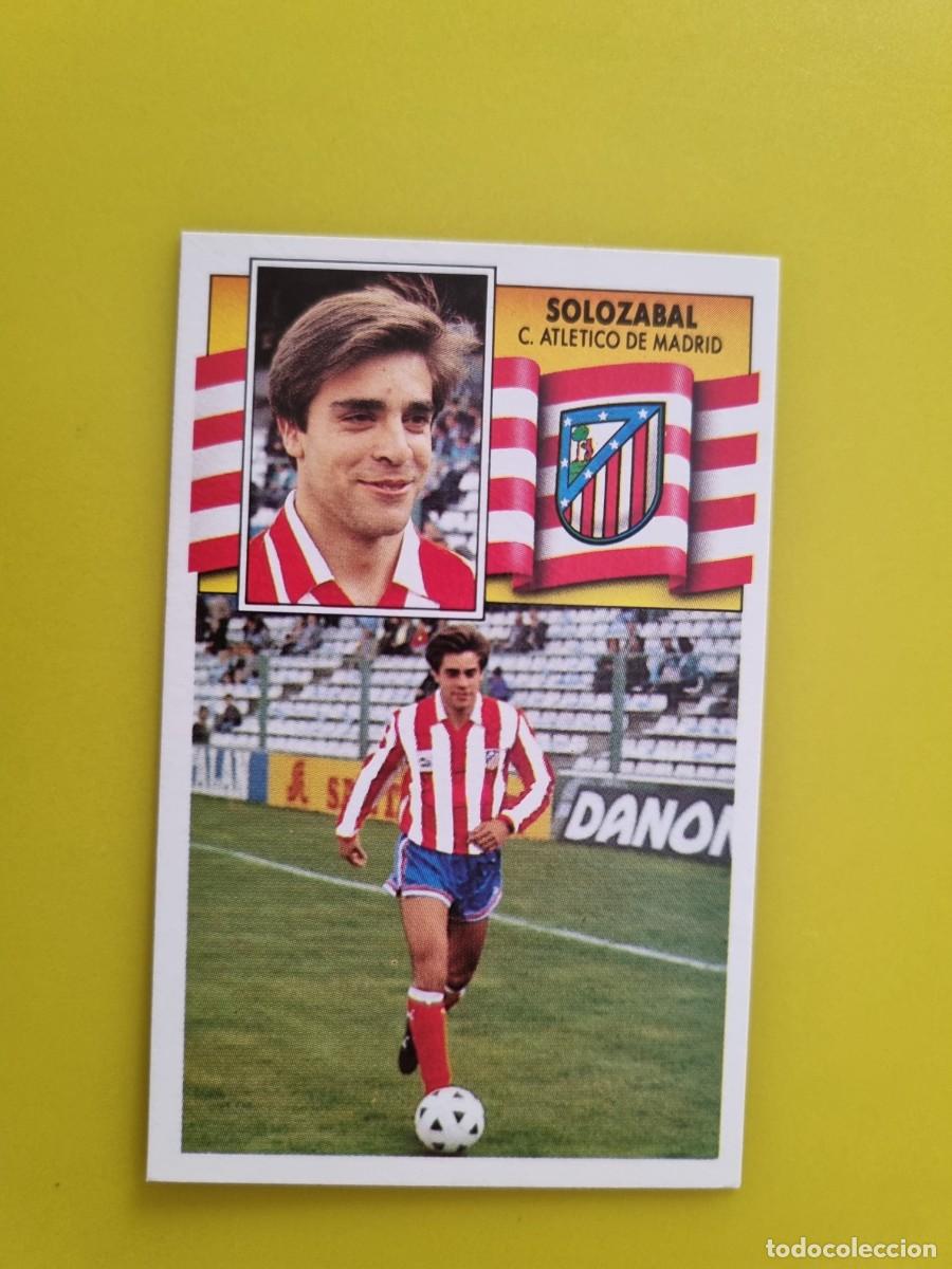 Cromos de f&uacute;tbol: CROMO LIGA ESTE 90 91 1990 1991 NUNCA PEGADO SIN PEGAR SOLOZABAL AT DE MADRID AR1026