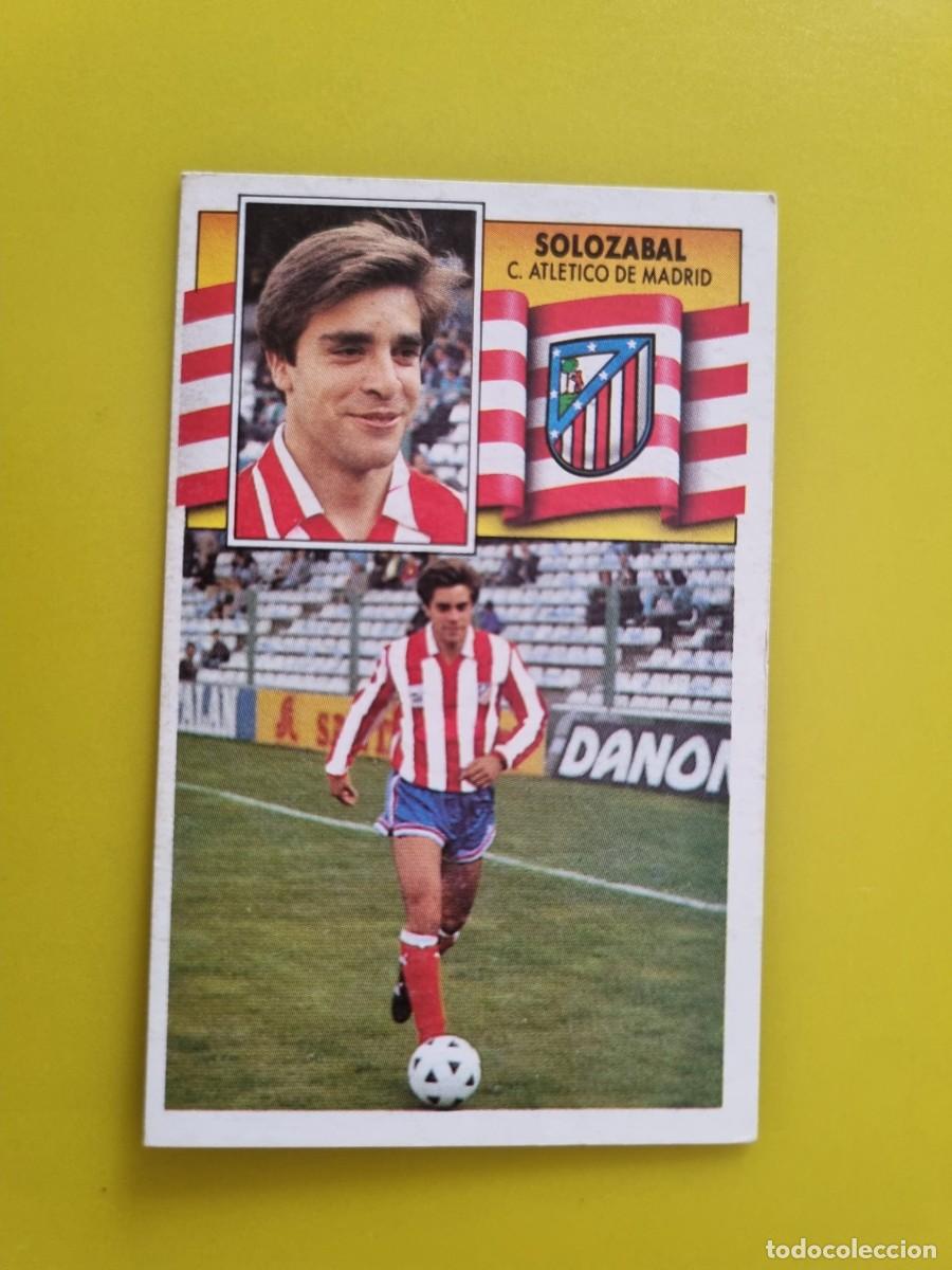 Cromos de f&uacute;tbol: CROMO LIGA ESTE 90 91 1990 1991 NUNCA PEGADO SIN PEGAR SOLOZABAL AT DE MADRID AR1026