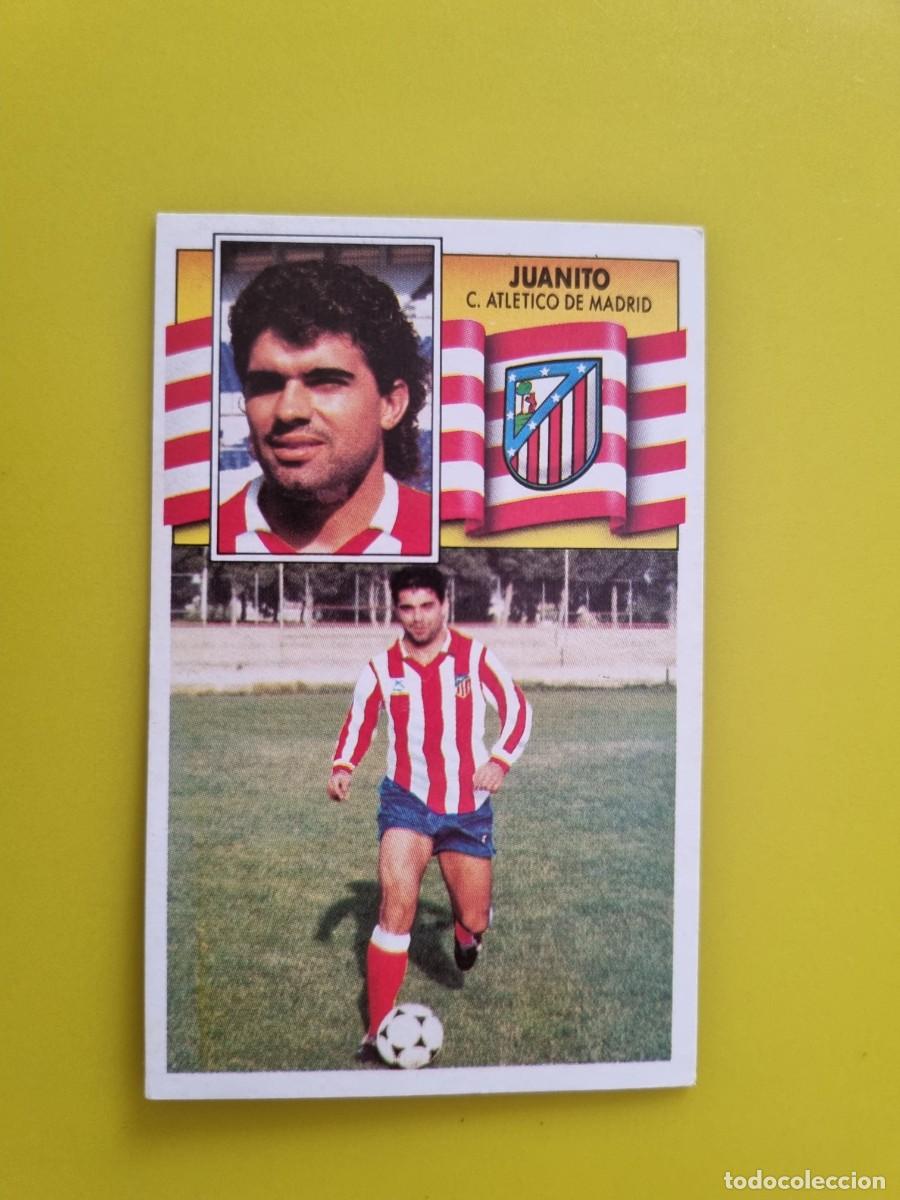 Cromos de f&uacute;tbol: CROMO LIGA ESTE 90 91 1990 1991 NUNCA PEGADO SIN PEGAR JUANITO FICHAJE N&ordm;4 AT DE MADRID AR1026