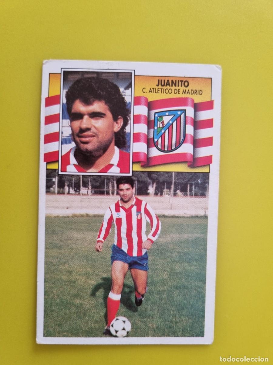 Cromos de f&uacute;tbol: CROMO LIGA ESTE 90 91 1990 1991 NUNCA PEGADO SIN PEGAR JUANITO FICHAJE N&ordm;4 AT DE MADRID AR1026