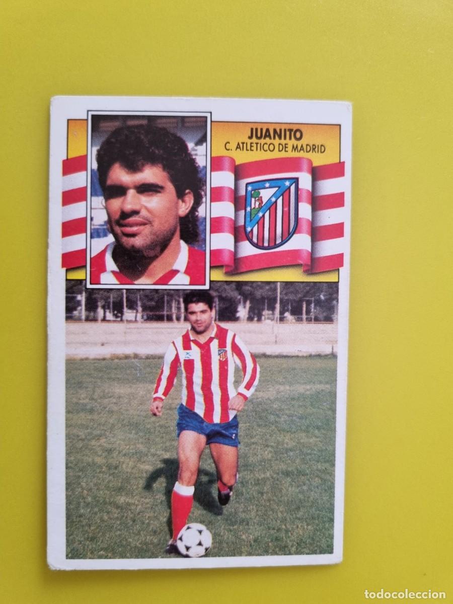 Cromos de f&uacute;tbol: CROMO LIGA ESTE 90 91 1990 1991 NUNCA PEGADO SIN PEGAR JUANITO FICHAJE N&ordm;4 AT DE MADRID AR1026
