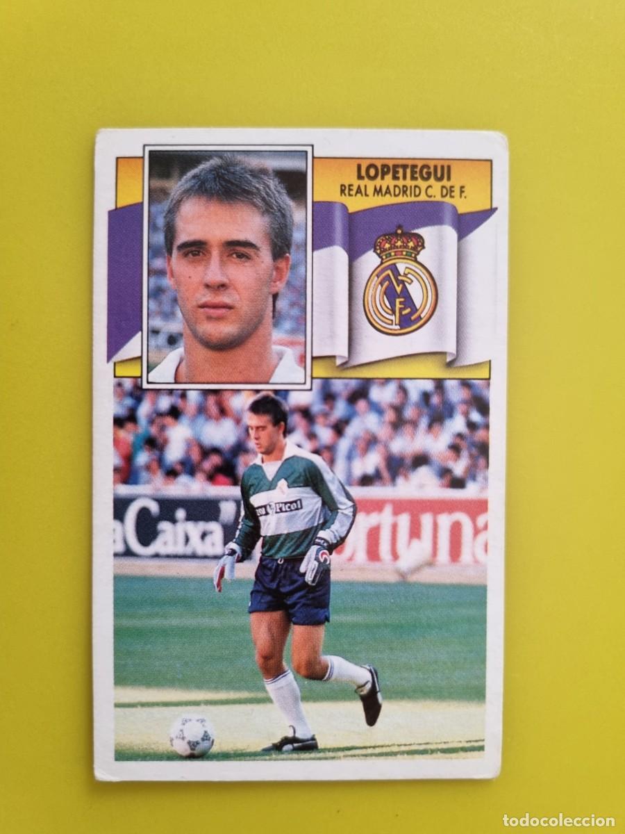 Cromos de f&uacute;tbol: CROMO LIGA ESTE 90 91 1990 1991 NUNCA PEGADO SIN PEGAR LOPETEGUI REAL MADRID AR1026