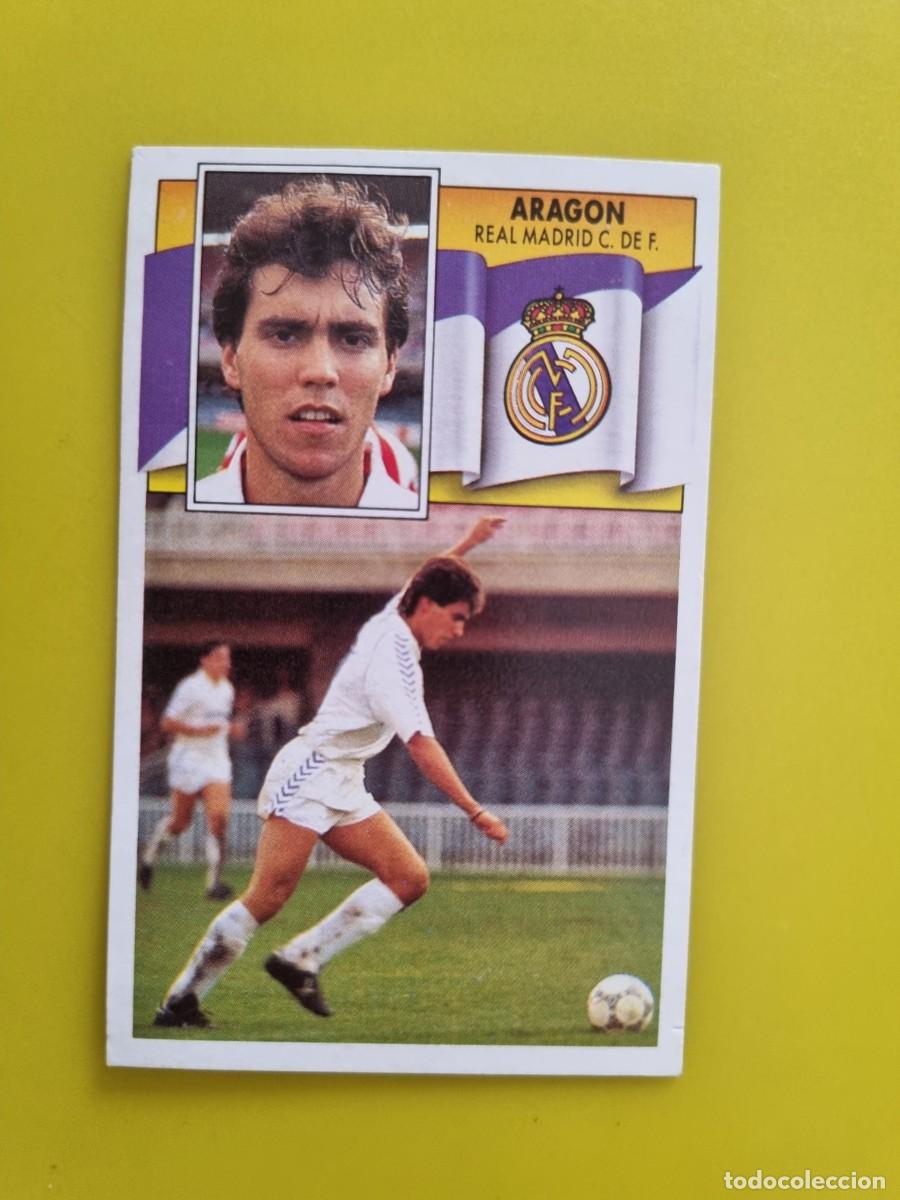 Fu&szlig;ball-Sticker: CROMO LIGA ESTE 90 91 1990 1991 NUNCA PEGADO SIN PEGAR ARAGON REAL MADRID AR1026
