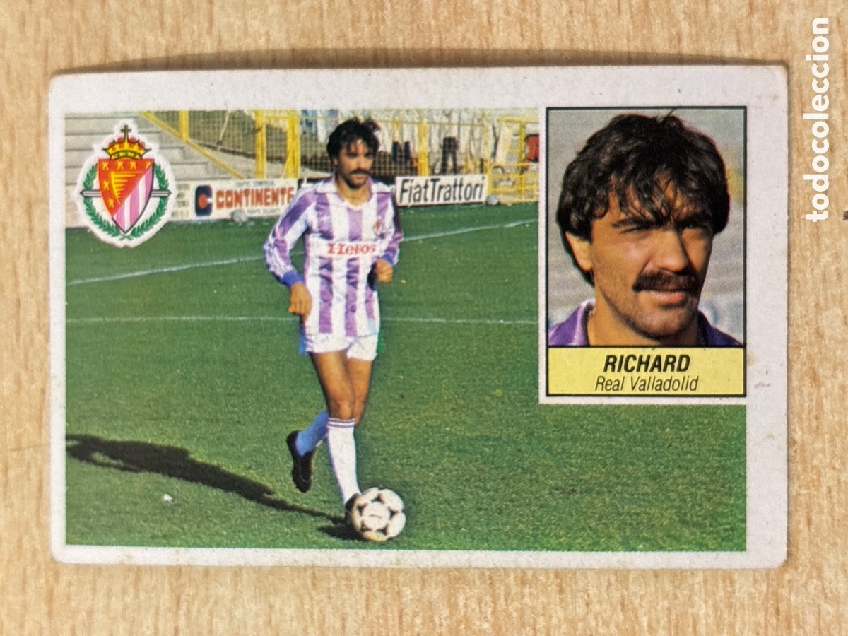Cromos de f&uacute;tbol: Richard Real Valladolid Ed. Este 84-85 sin pegar
