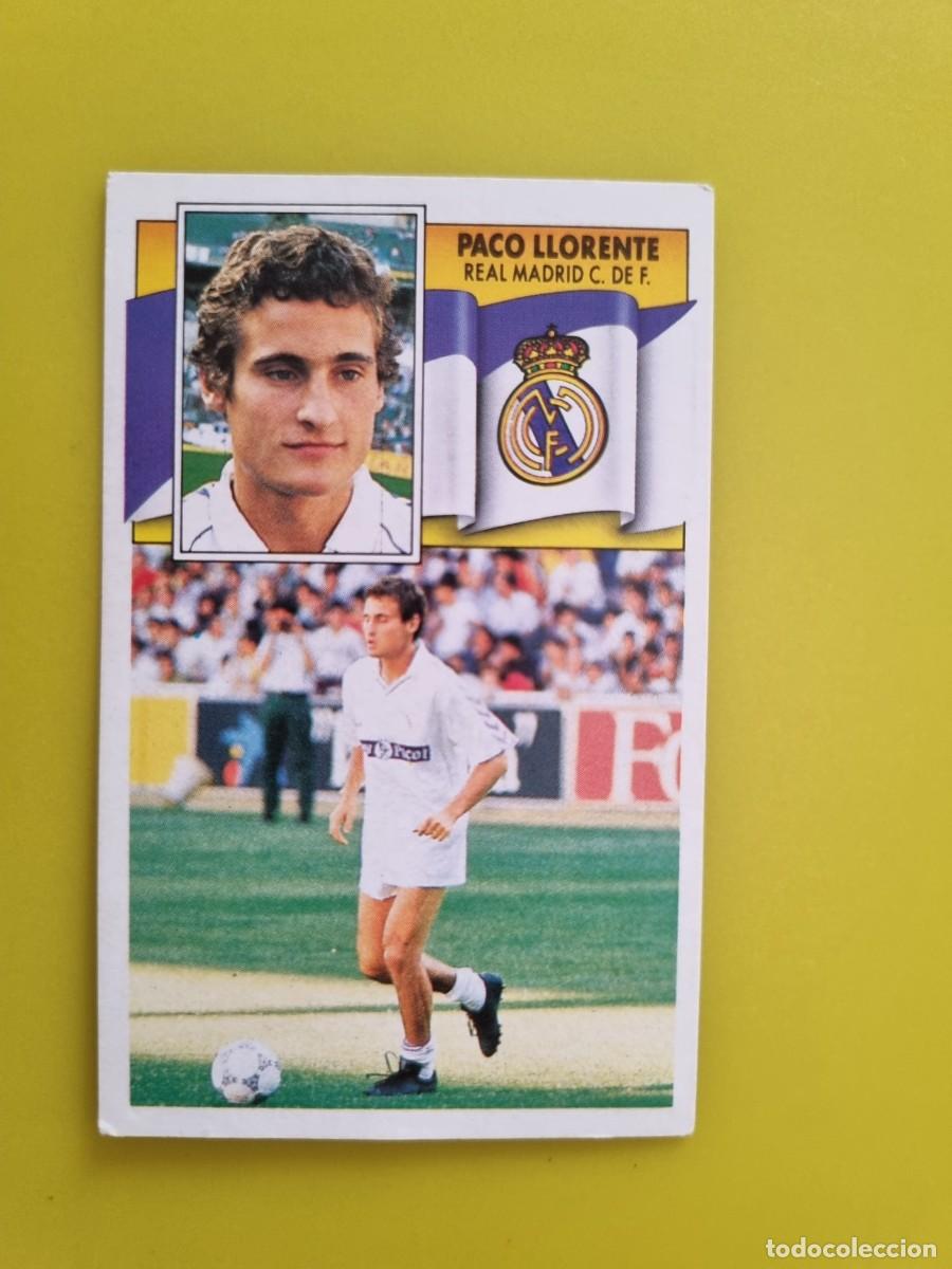 Cromos de Futebol: CROMO LIGA ESTE 90 91 1990 1991 NUNCA PEGADO SIN PEGAR PACO LLORENTE REAL MADRID AR1026