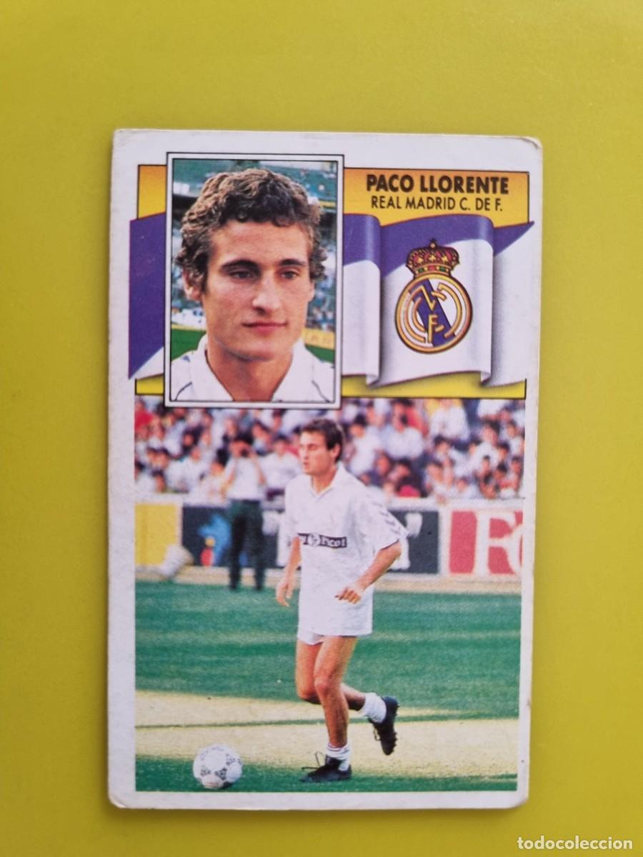 Cromos de Futebol: CROMO LIGA ESTE 90 91 1990 1991 NUNCA PEGADO SIN PEGAR PACO LLORENTE REAL MADRID AR1026